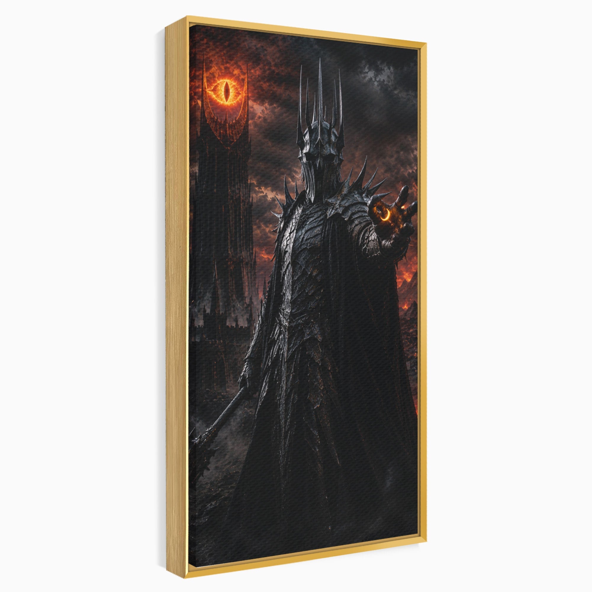 Tablou Canvas Premium LuxCanva® PI1206, Stapanul Intunericului, Sauron, Ochi, Turn, Living, Culori Vibrante