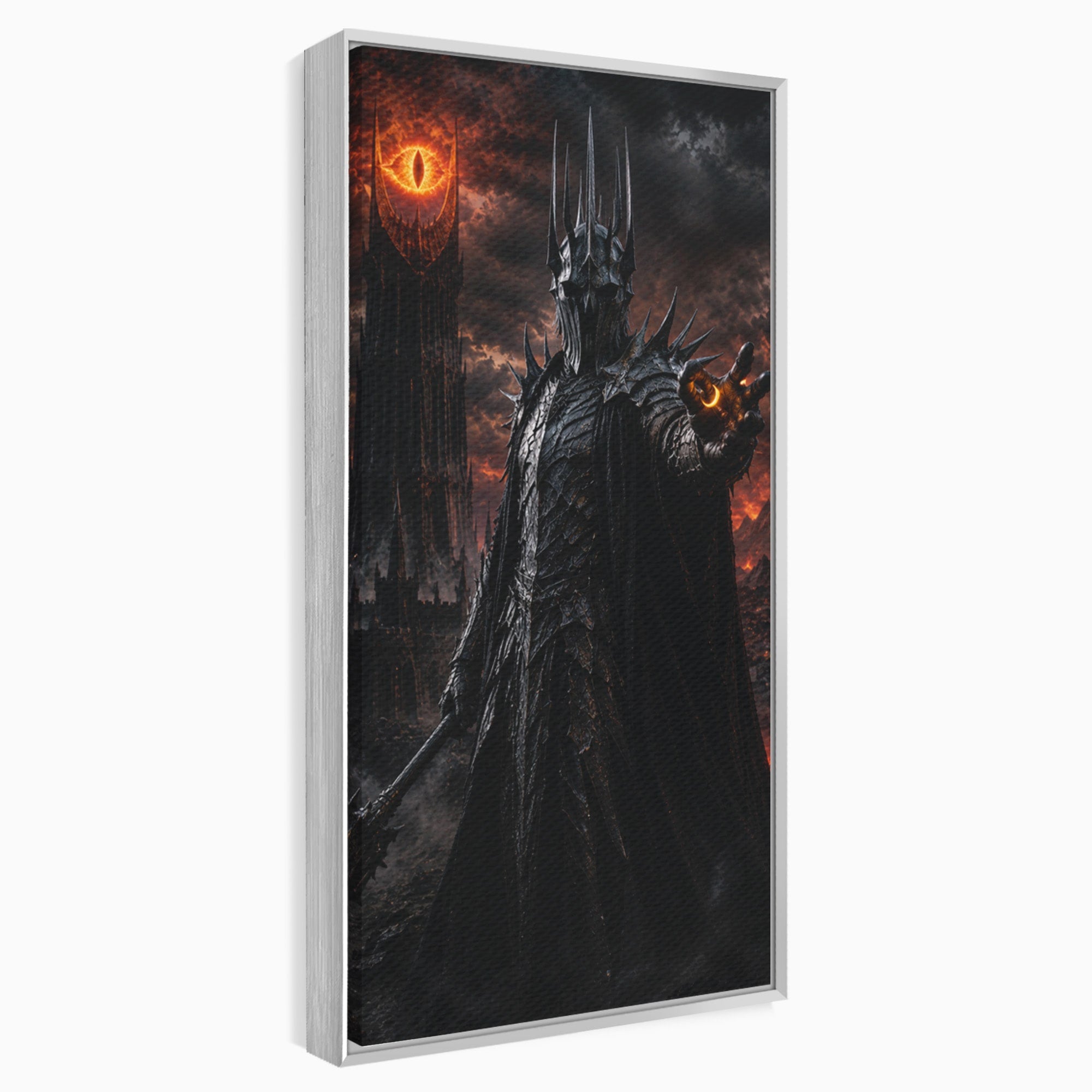 Tablou Canvas Premium LuxCanva® PI1206, Stapanul Intunericului, Sauron, Ochi, Turn, Living, Culori Vibrante
