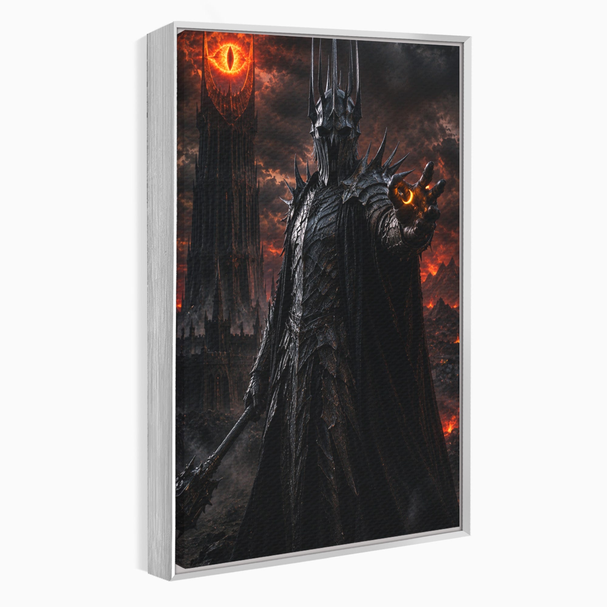 Tablou Canvas Premium LuxCanva® PI1206, Stapanul Intunericului, Sauron, Ochi, Turn, Living, Culori Vibrante