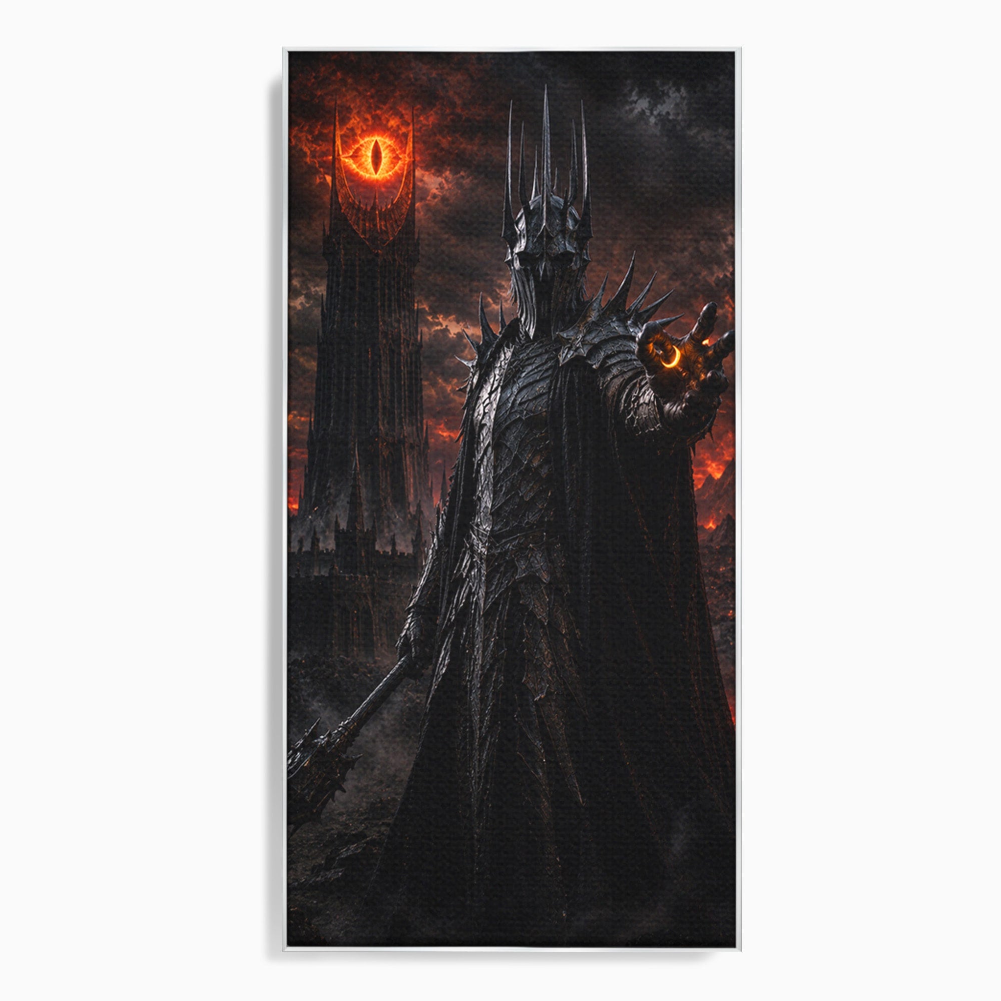 Tablou Canvas Premium LuxCanva® PI1206, Stapanul Intunericului, Sauron, Ochi, Turn, Living, Culori Vibrante