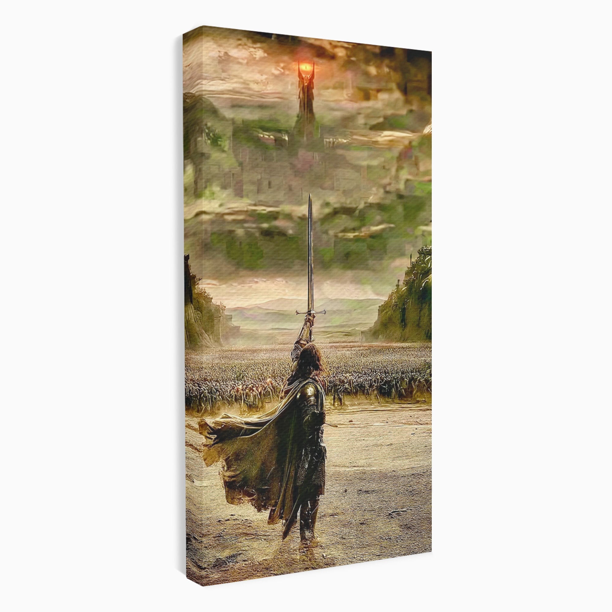 Tablou Canvas Premium LuxCanva® PI1208, Eroul Infrunta Turnul Intunecat, Film, Aventura, Fantezie, Aventura, Living, Culori Vibrante