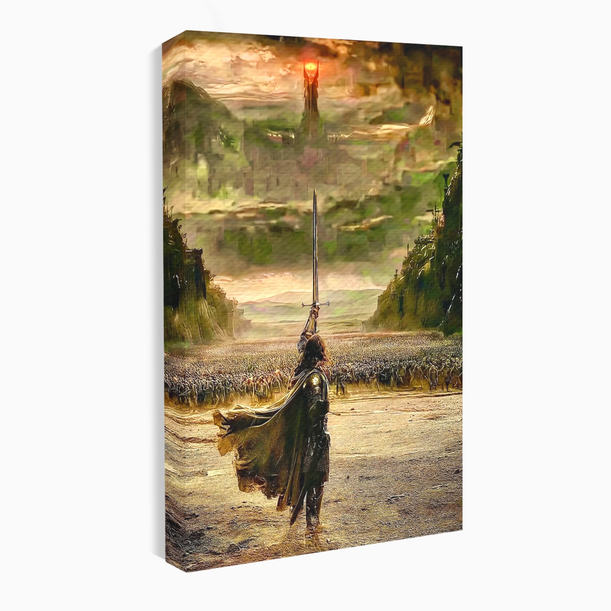 Tablou Canvas Premium LuxCanva® PI1208, Eroul Infrunta Turnul Intunecat, Film, Aventura, Fantezie, Aventura, Living, Culori Vibrante