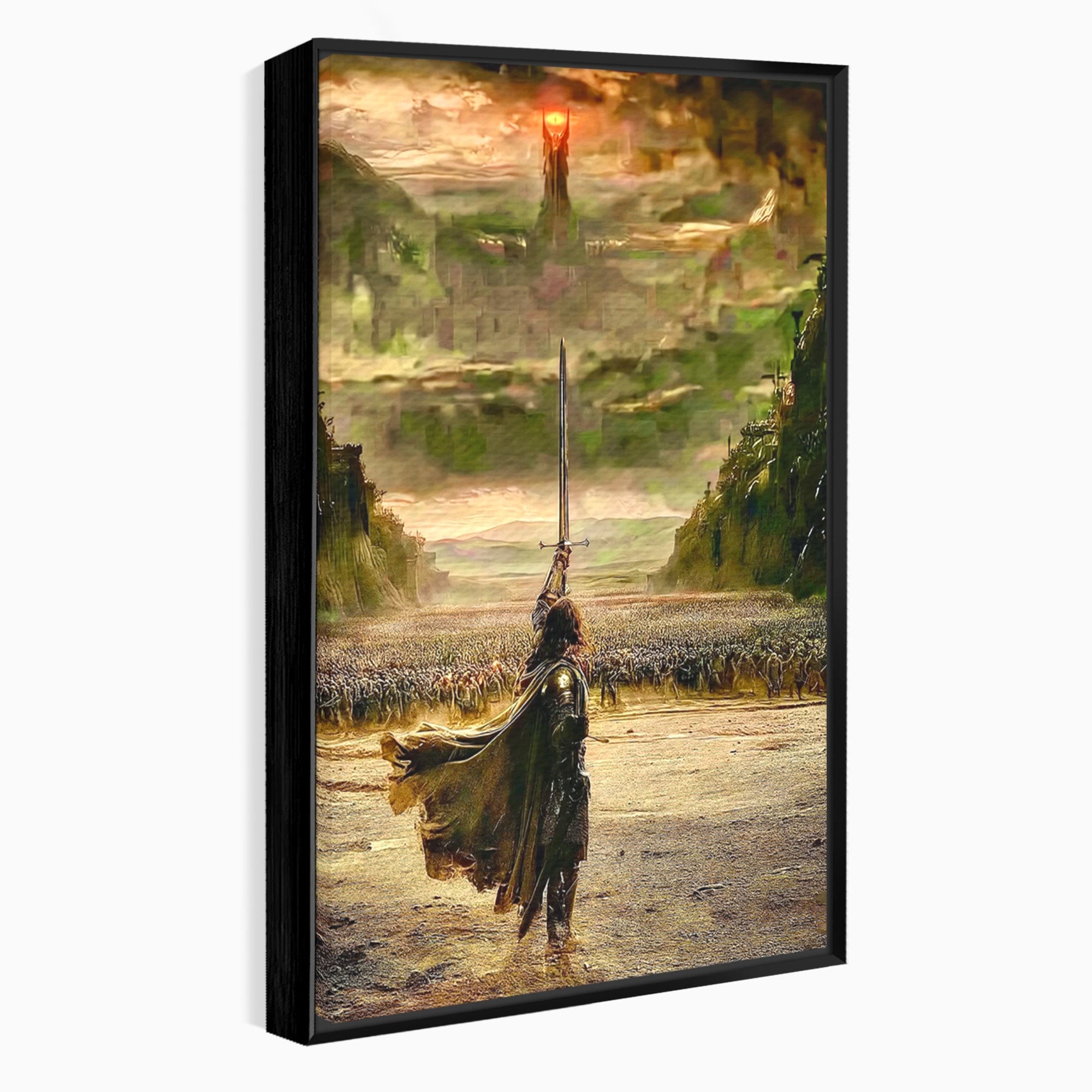 Tablou Canvas Premium LuxCanva® PI1208, Eroul Infrunta Turnul Intunecat, Film, Aventura, Fantezie, Aventura, Living, Culori Vibrante