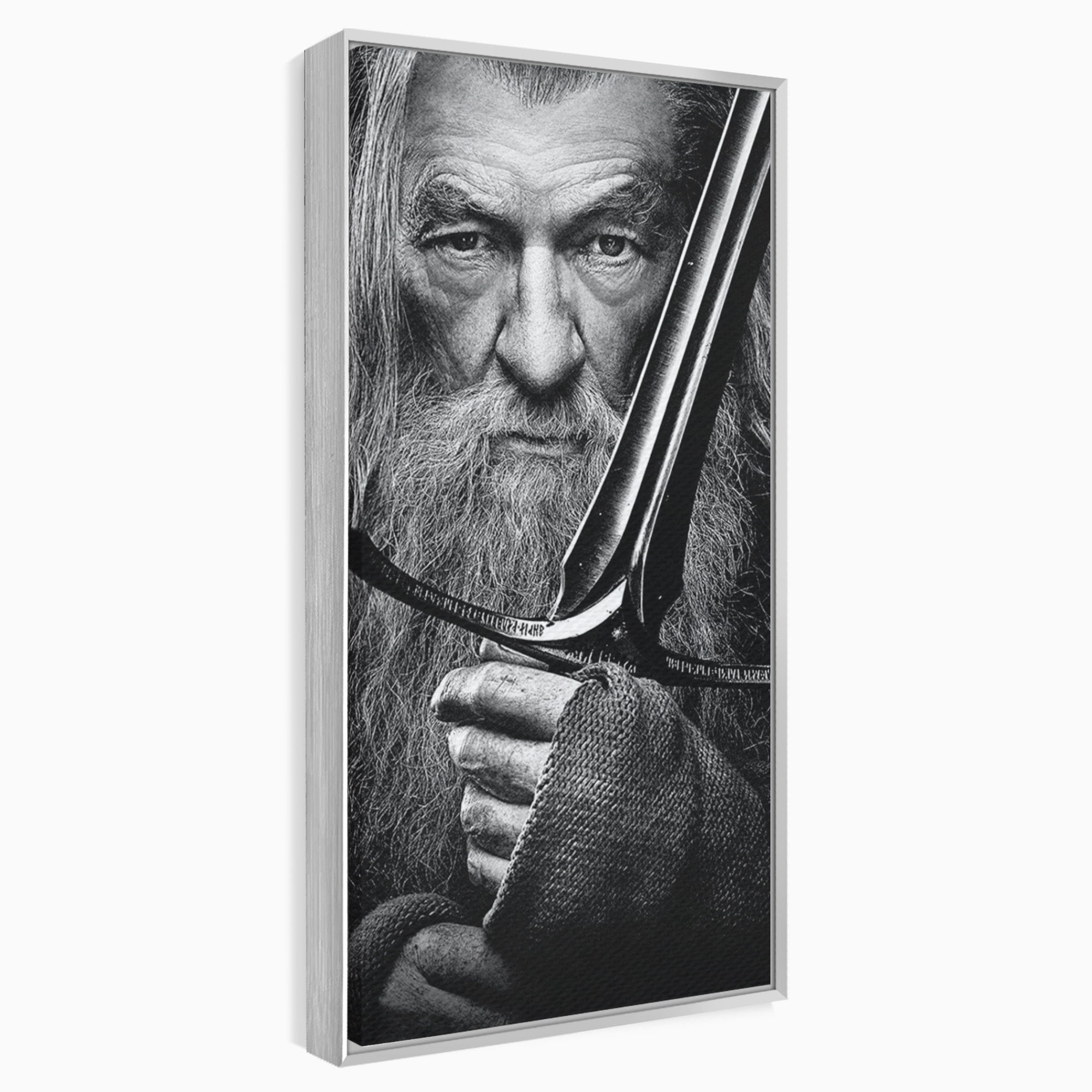 Tablou Canvas Premium LuxCanva® PI1210, Vrajitorul Cu Sabie, Pamantul de Mijloc, Sabie, Fantezie, Living, Dormitor, Culori Vibrante