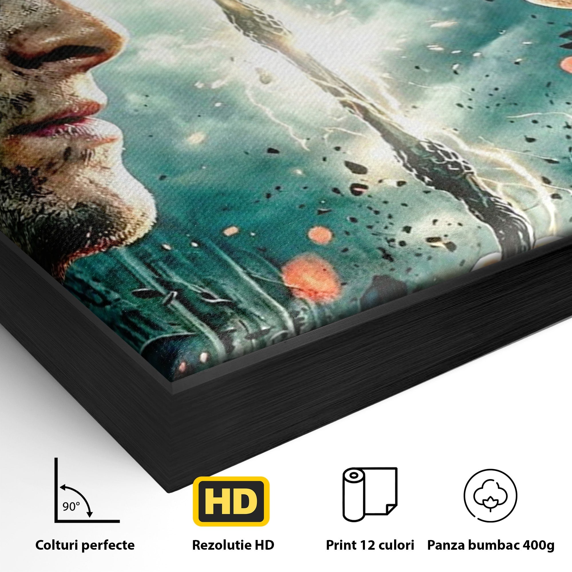 Tablou Canvas Premium LuxCanva® PI1215, Confruntare Magica, Fantezie, Voldemort, Lupta, Living, Aventura, Culori Vibrante