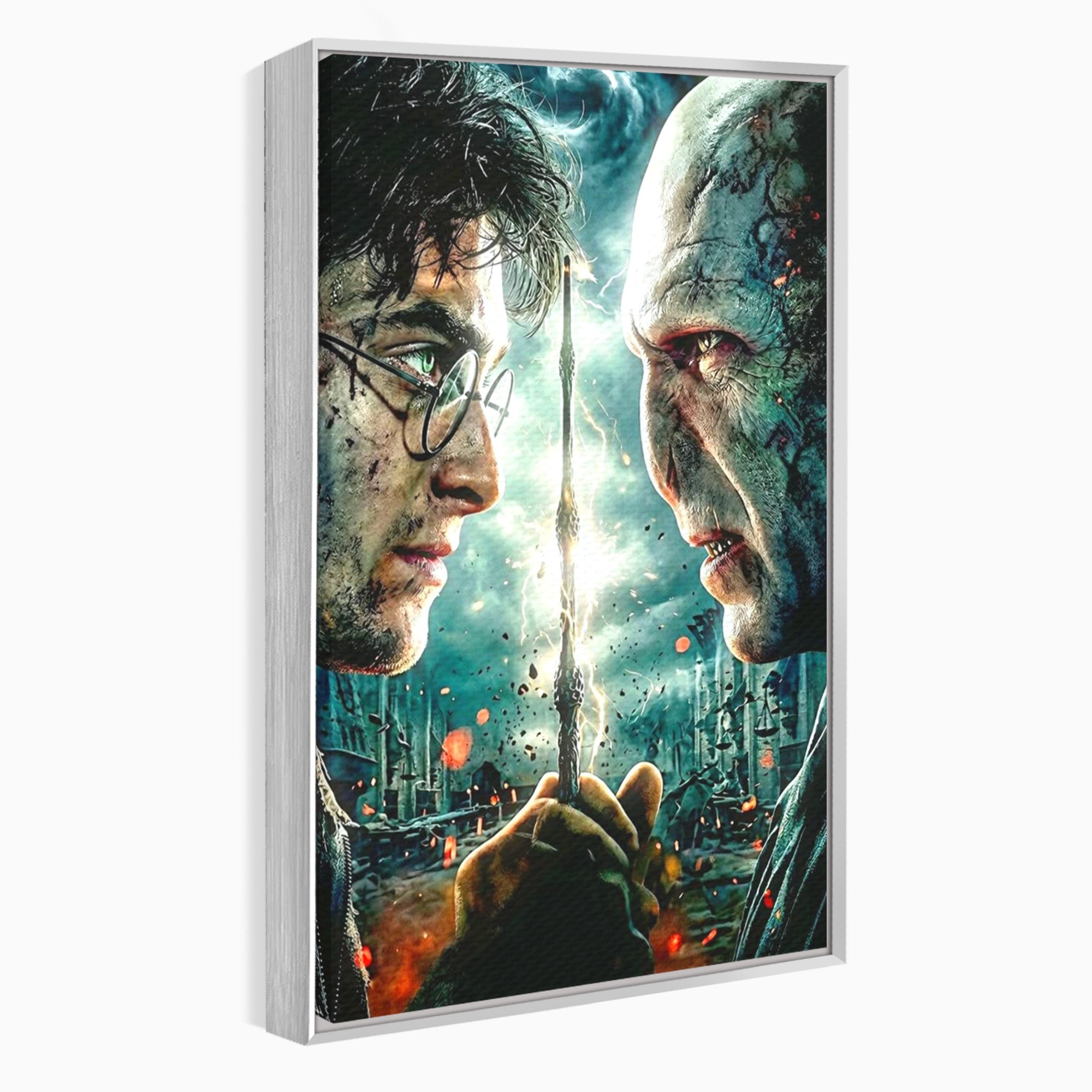 Tablou Canvas Premium LuxCanva® PI1215, Confruntare Magica, Fantezie, Voldemort, Lupta, Living, Aventura, Culori Vibrante