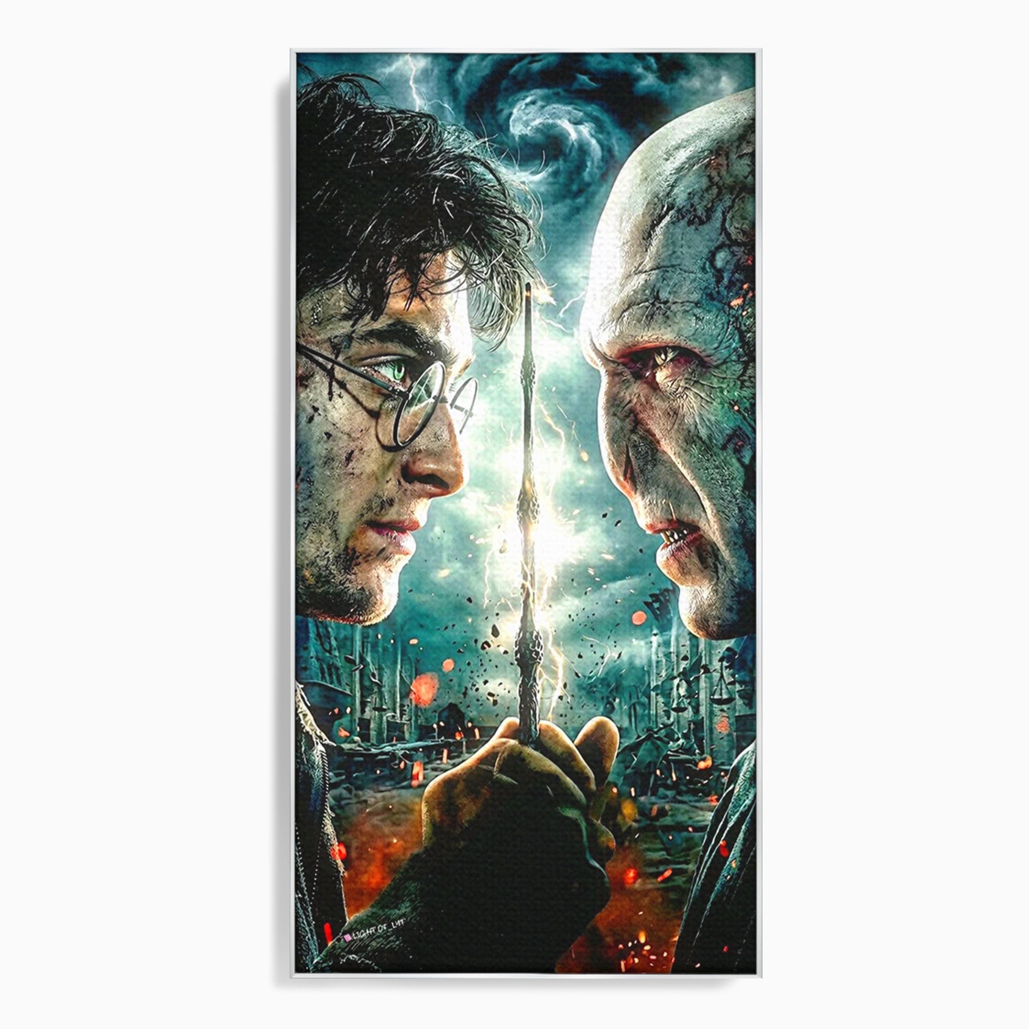 Tablou Canvas Premium LuxCanva® PI1215, Confruntare Magica, Fantezie, Voldemort, Lupta, Living, Aventura, Culori Vibrante