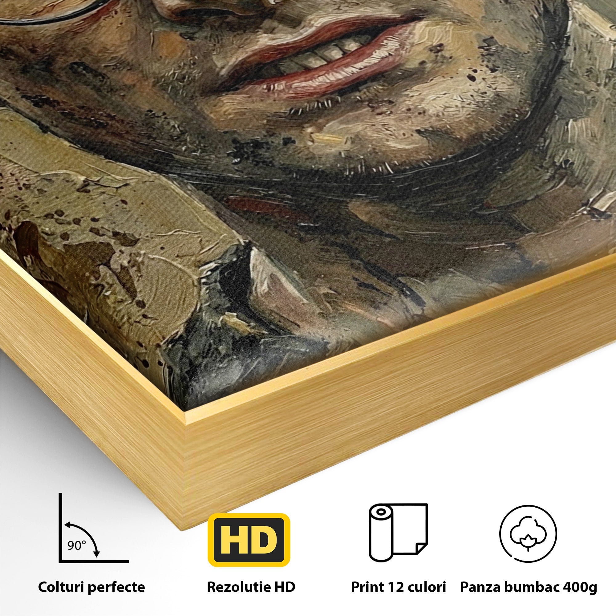 Tablou Canvas Premium LuxCanva® PI1216, Eroul Din Taramul Magic, Portret, Fantezie, Vrajitor, Aventura, Living, Culori Vibrante