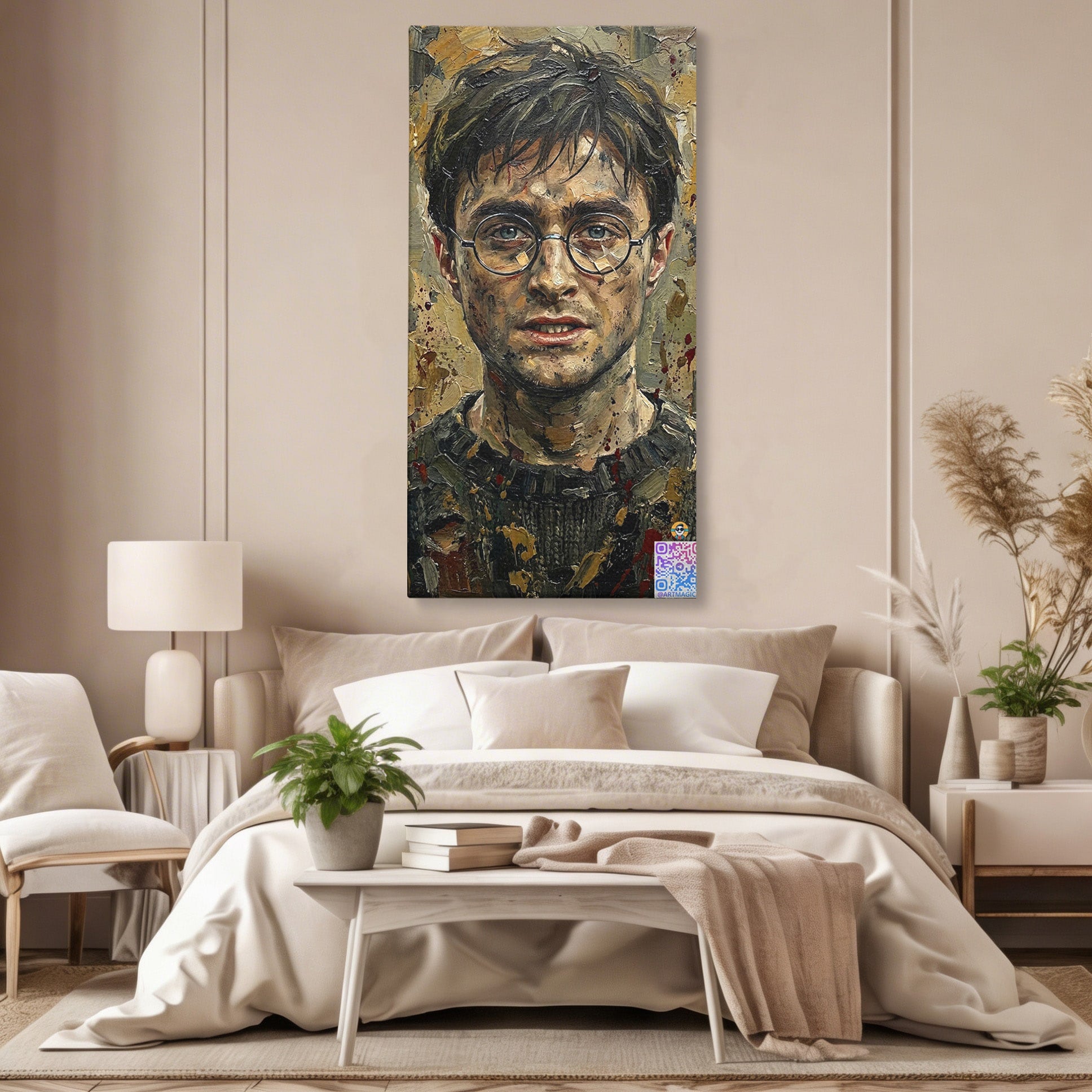 Tablou Canvas Premium LuxCanva® PI1216, Eroul Din Taramul Magic, Portret, Fantezie, Vrajitor, Aventura, Living, Culori Vibrante