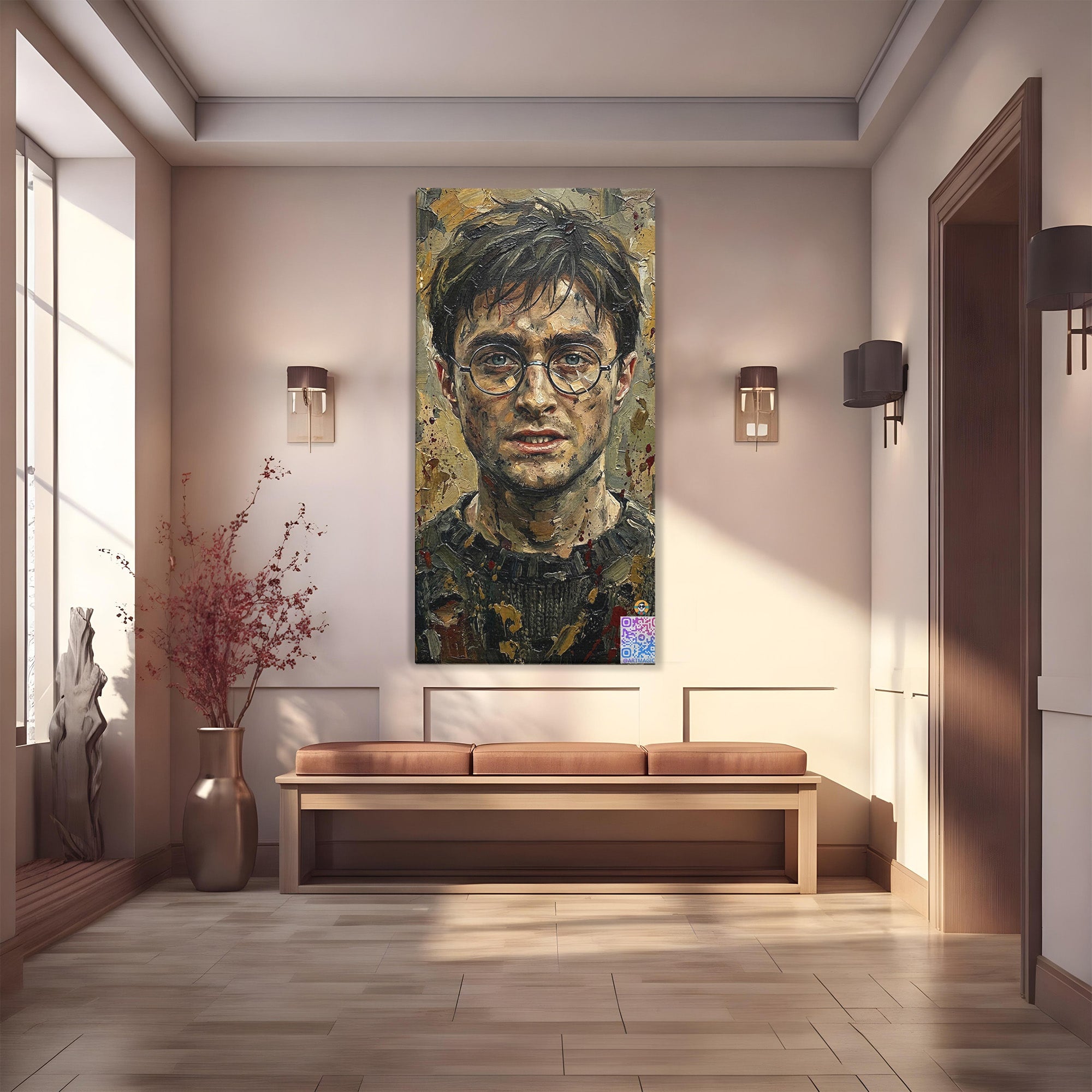Tablou Canvas Premium LuxCanva® PI1216, Eroul Din Taramul Magic, Portret, Fantezie, Vrajitor, Aventura, Living, Culori Vibrante