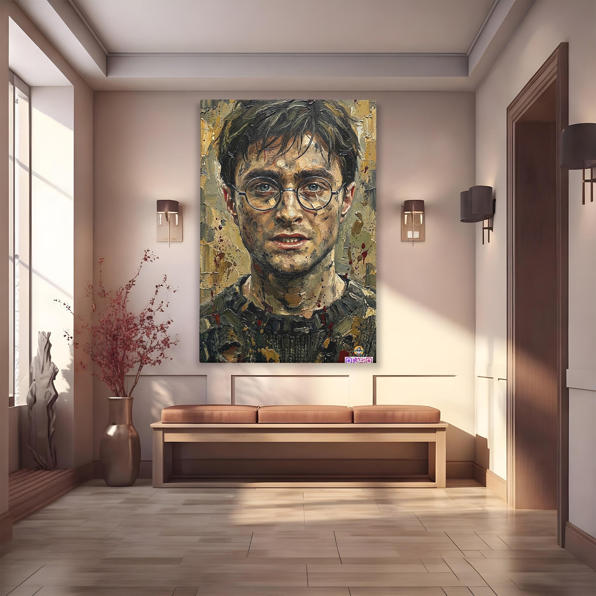 Tablou Canvas Premium LuxCanva® PI1216, Eroul Din Taramul Magic, Portret, Fantezie, Vrajitor, Aventura, Living, Culori Vibrante