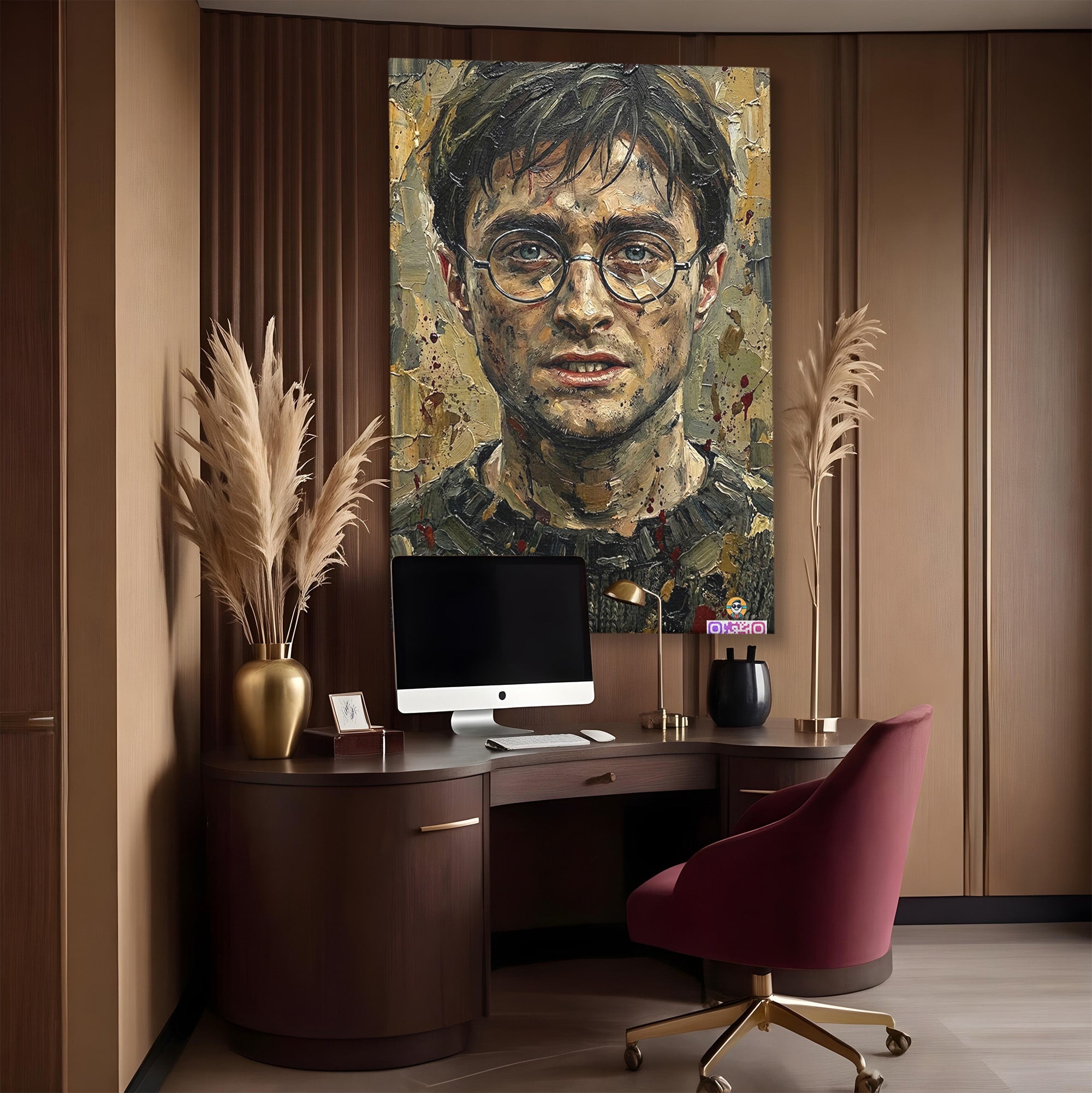 Tablou Canvas Premium LuxCanva® PI1216, Eroul Din Taramul Magic, Portret, Fantezie, Vrajitor, Aventura, Living, Culori Vibrante
