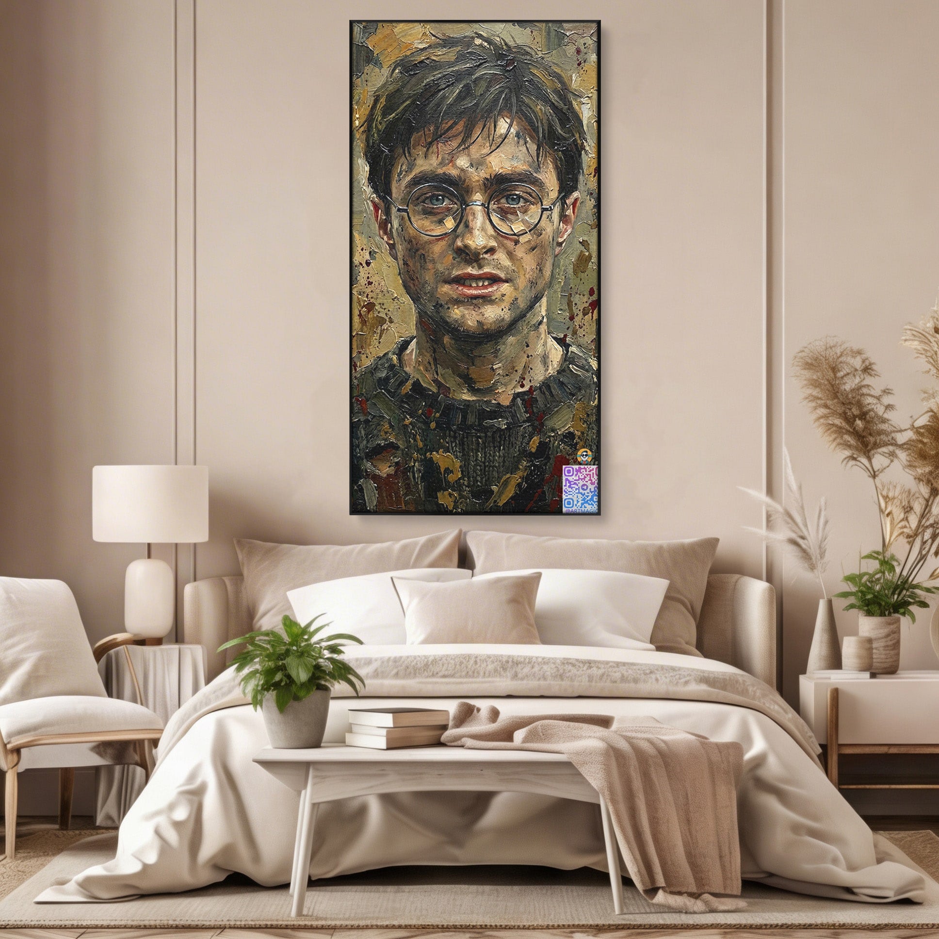 Tablou Canvas Premium LuxCanva® PI1216, Eroul Din Taramul Magic, Portret, Fantezie, Vrajitor, Aventura, Living, Culori Vibrante
