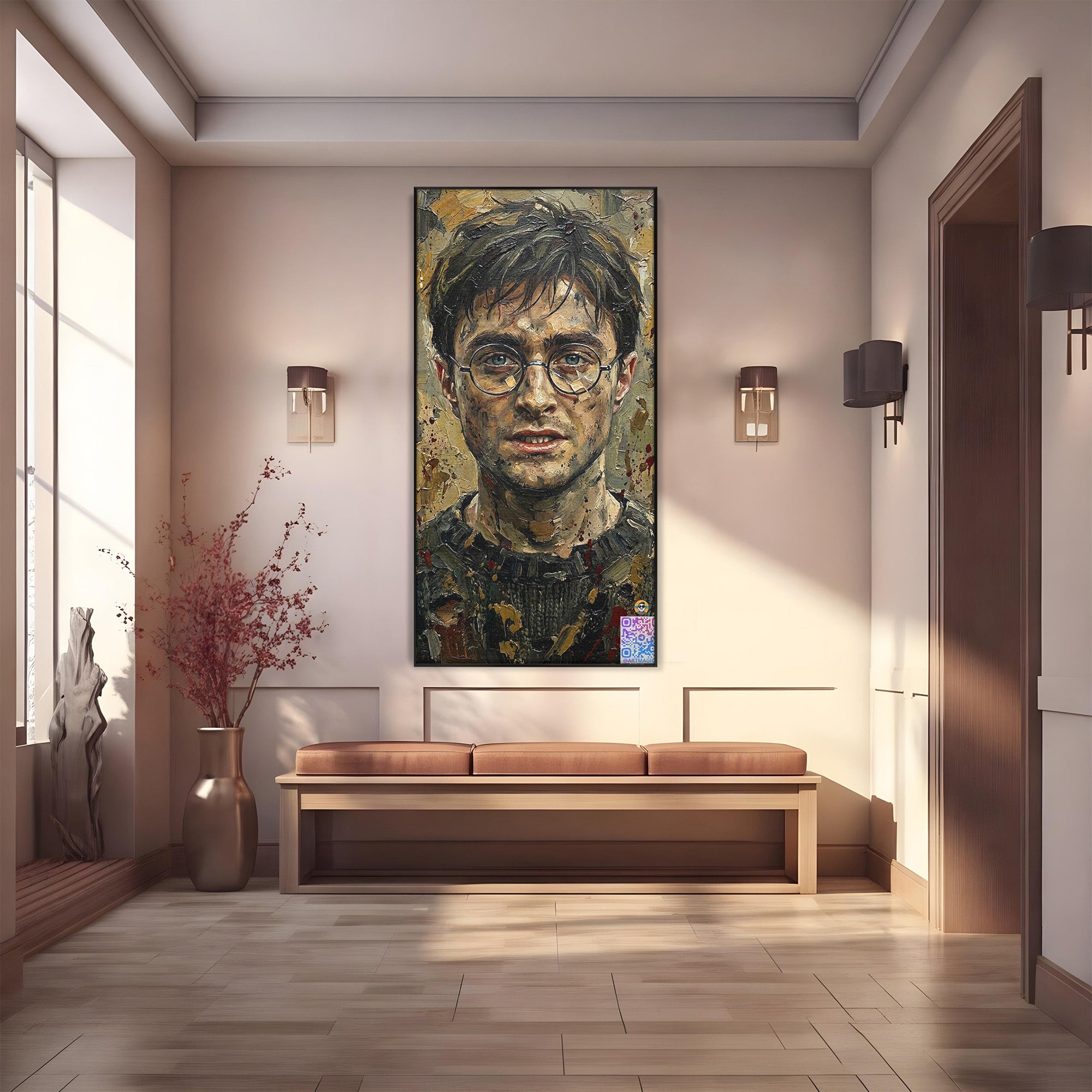 Tablou Canvas Premium LuxCanva® PI1216, Eroul Din Taramul Magic, Portret, Fantezie, Vrajitor, Aventura, Living, Culori Vibrante