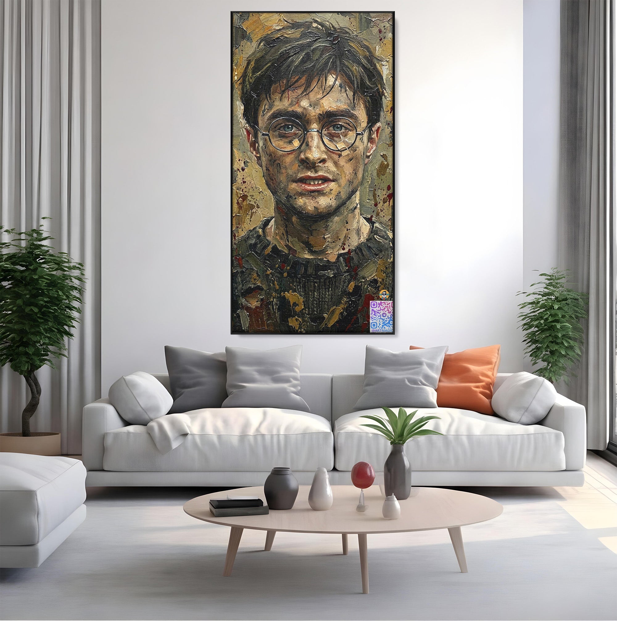 Tablou Canvas Premium LuxCanva® PI1216, Eroul Din Taramul Magic, Portret, Fantezie, Vrajitor, Aventura, Living, Culori Vibrante
