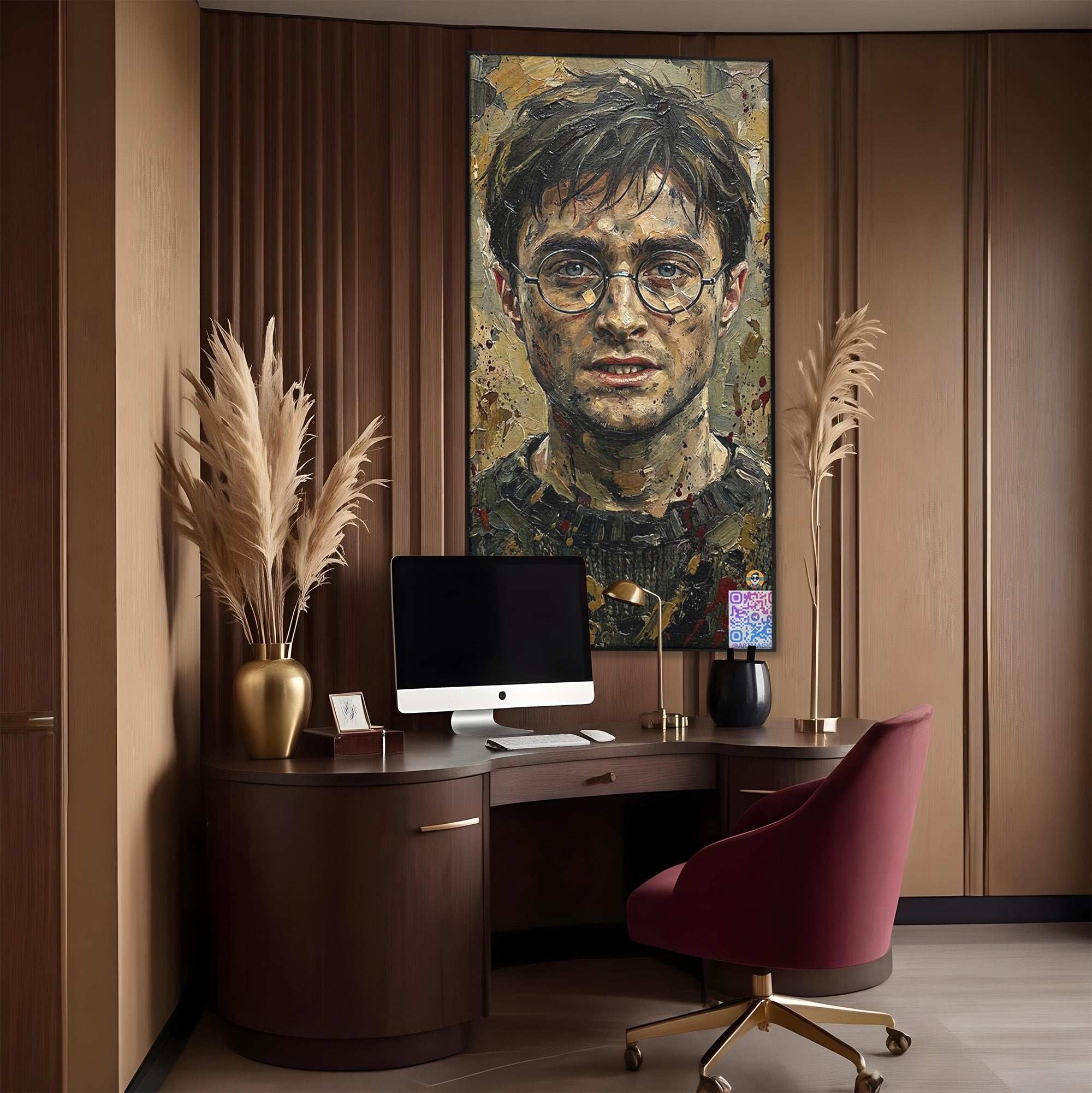 Tablou Canvas Premium LuxCanva® PI1216, Eroul Din Taramul Magic, Portret, Fantezie, Vrajitor, Aventura, Living, Culori Vibrante