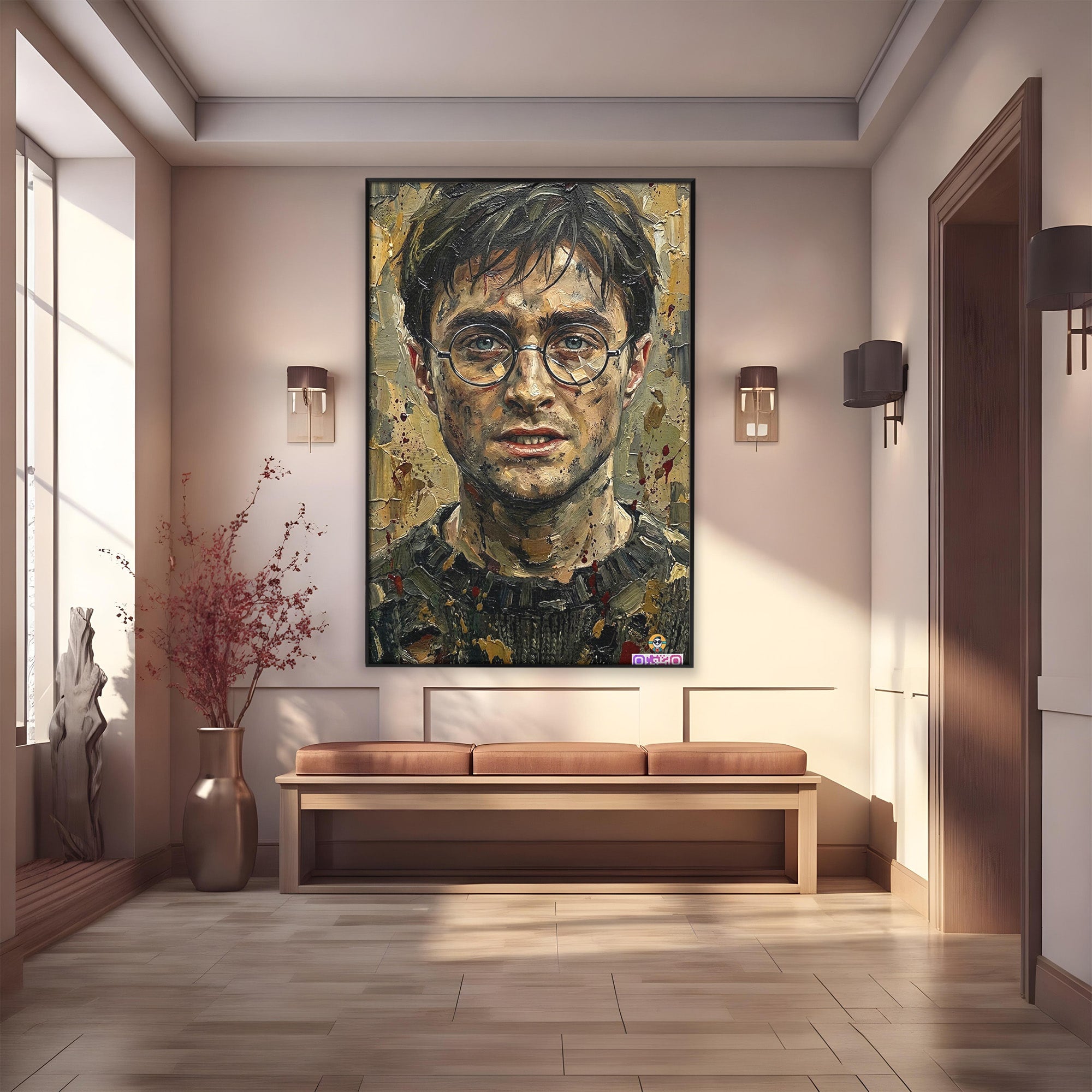 Tablou Canvas Premium LuxCanva® PI1216, Eroul Din Taramul Magic, Portret, Fantezie, Vrajitor, Aventura, Living, Culori Vibrante