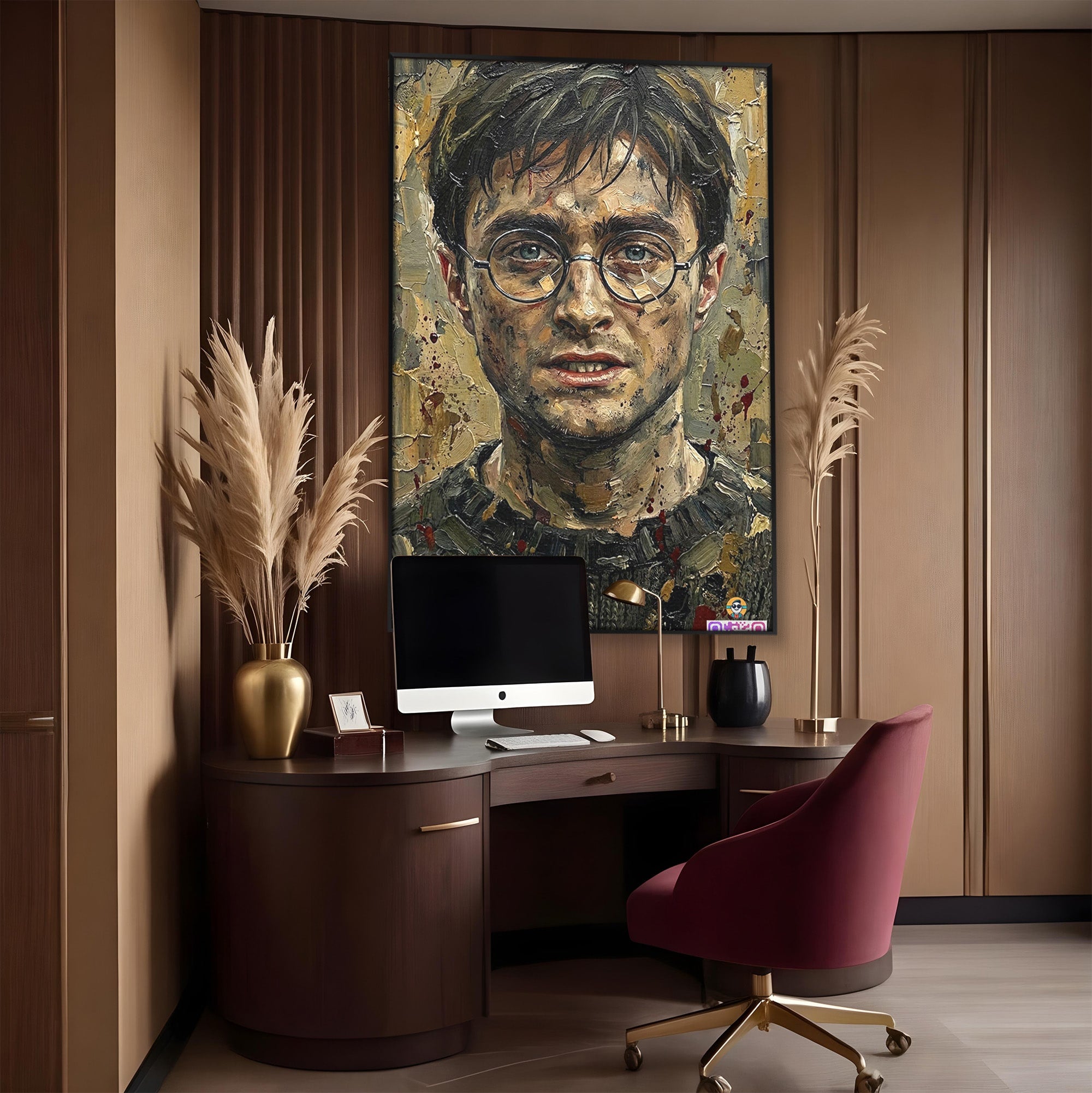 Tablou Canvas Premium LuxCanva® PI1216, Eroul Din Taramul Magic, Portret, Fantezie, Vrajitor, Aventura, Living, Culori Vibrante