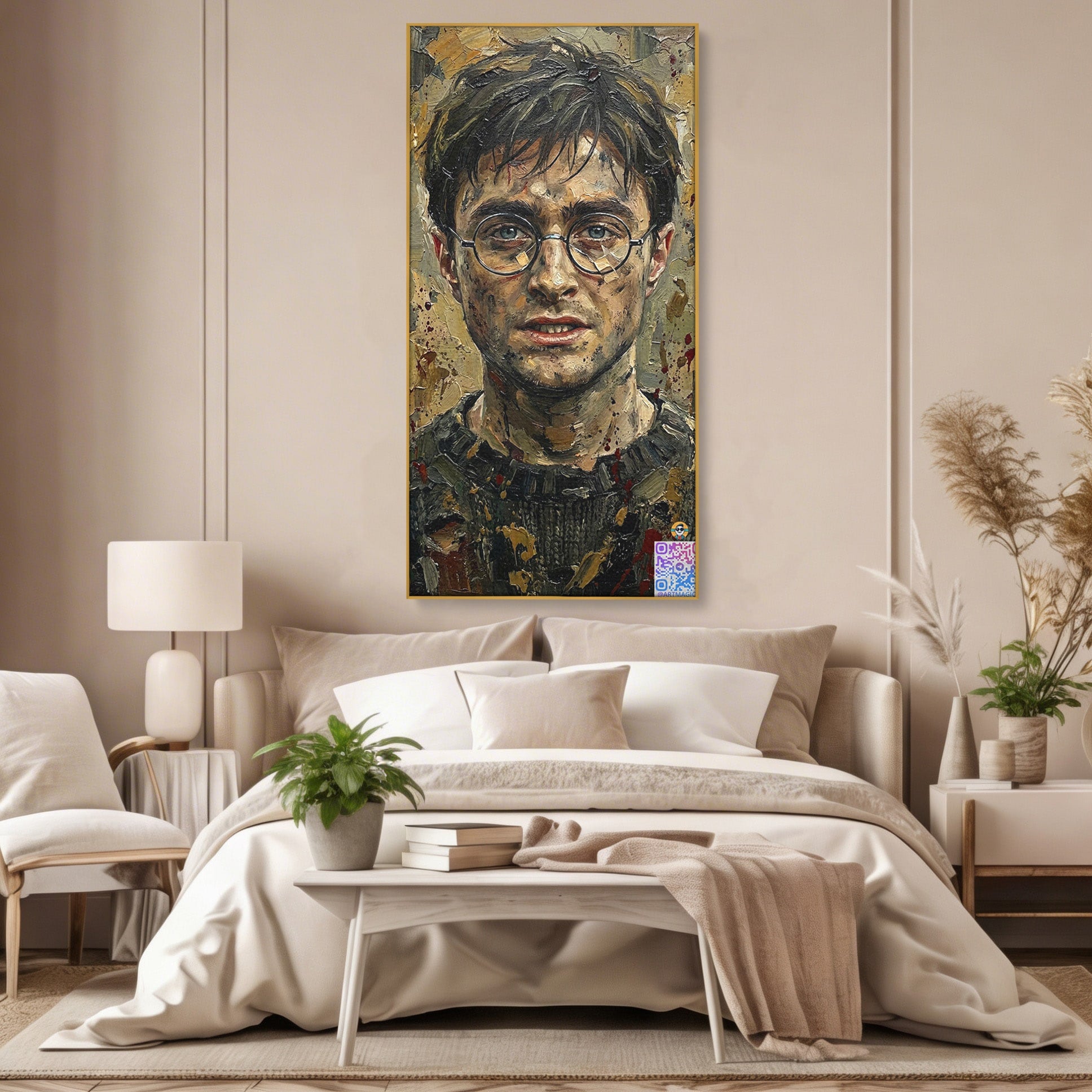 Tablou Canvas Premium LuxCanva® PI1216, Eroul Din Taramul Magic, Portret, Fantezie, Vrajitor, Aventura, Living, Culori Vibrante