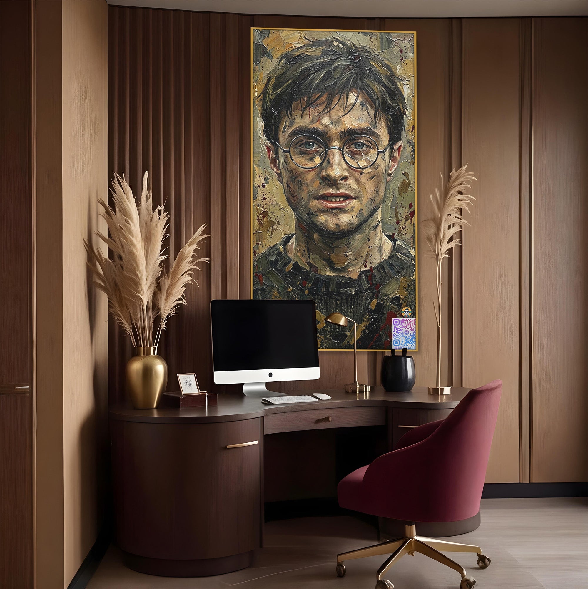 Tablou Canvas Premium LuxCanva® PI1216, Eroul Din Taramul Magic, Portret, Fantezie, Vrajitor, Aventura, Living, Culori Vibrante