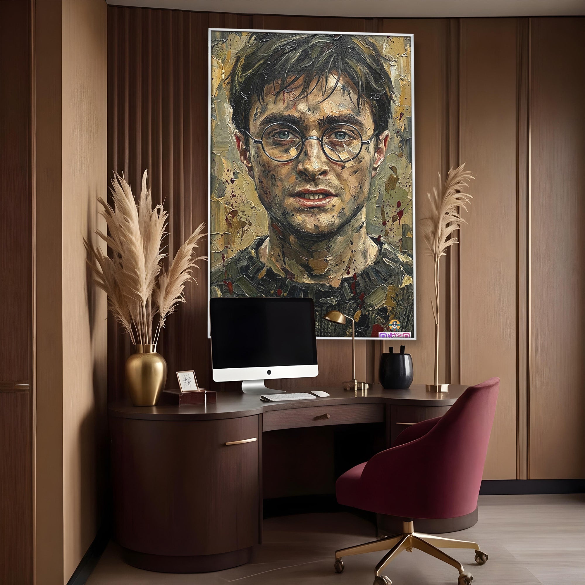 Tablou Canvas Premium LuxCanva® PI1216, Eroul Din Taramul Magic, Portret, Fantezie, Vrajitor, Aventura, Living, Culori Vibrante