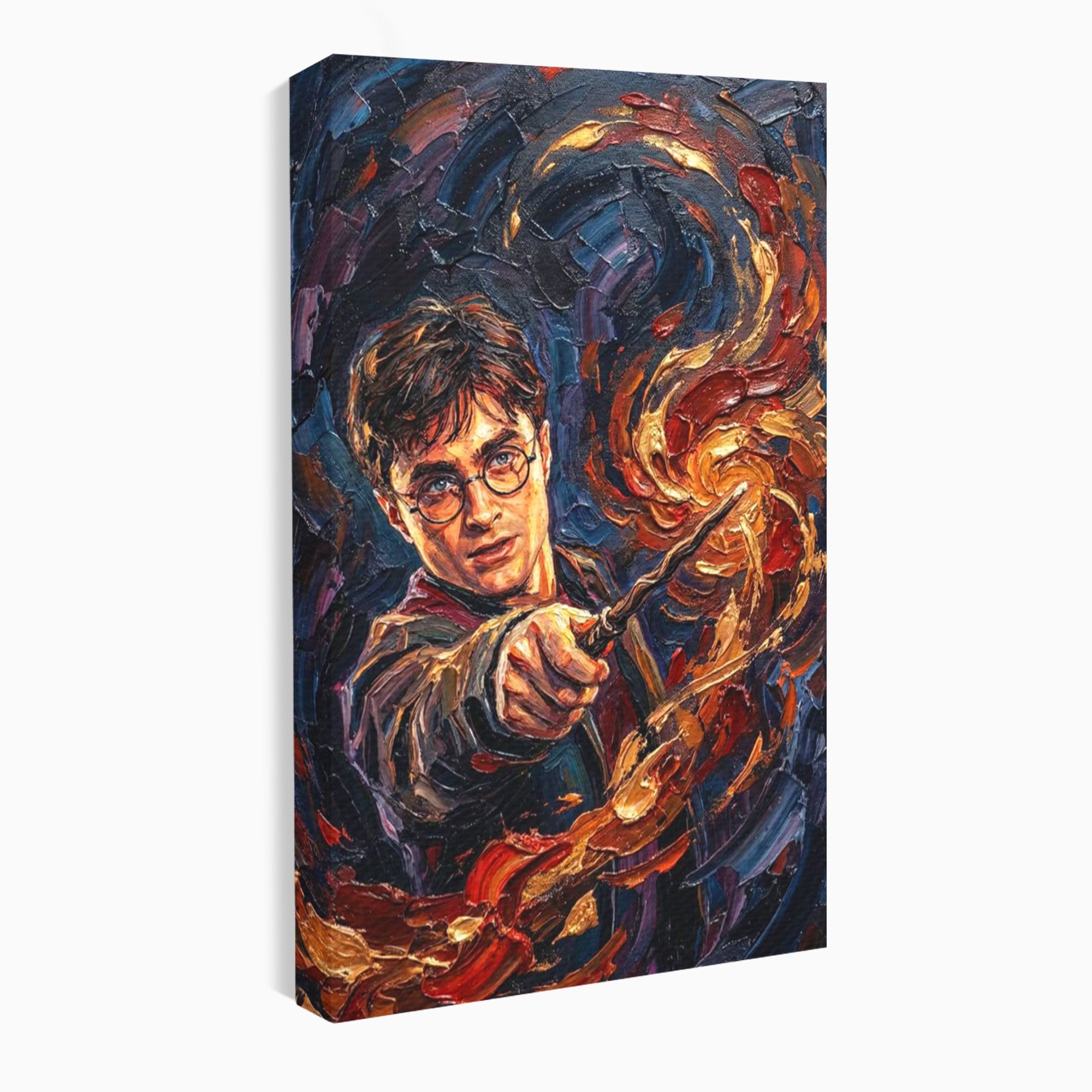 Tablou Canvas Premium LuxCanva® PI1218, Vrajitorul Cu Bagheta, Potter, Magie, Personaj, Fantazie, Living, Culori Vibrante