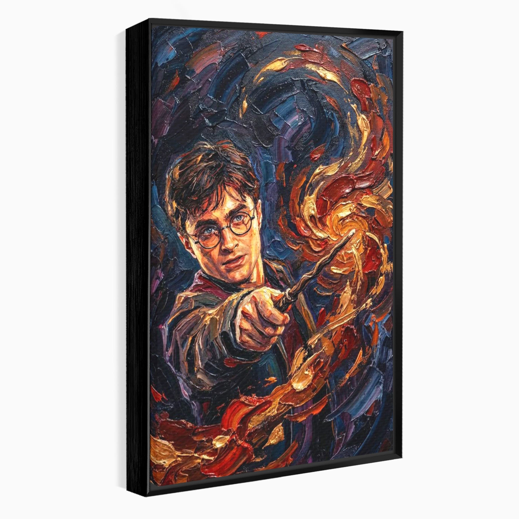 Tablou Canvas Premium LuxCanva® PI1218, Vrajitorul Cu Bagheta, Potter, Magie, Personaj, Fantazie, Living, Culori Vibrante