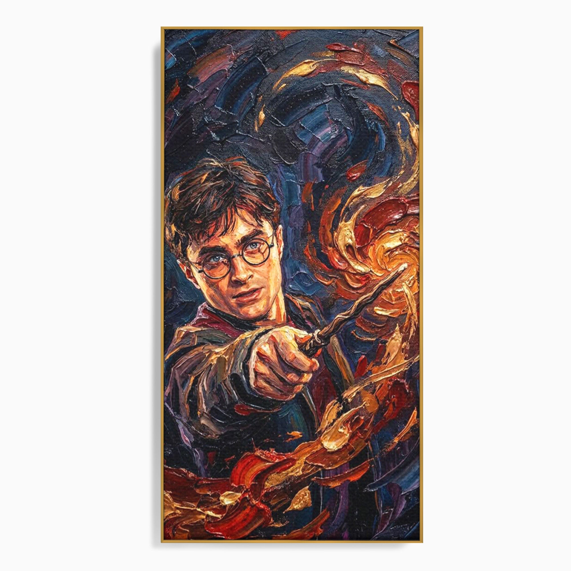 Tablou Canvas Premium LuxCanva® PI1218, Vrajitorul Cu Bagheta, Potter, Magie, Personaj, Fantazie, Living, Culori Vibrante