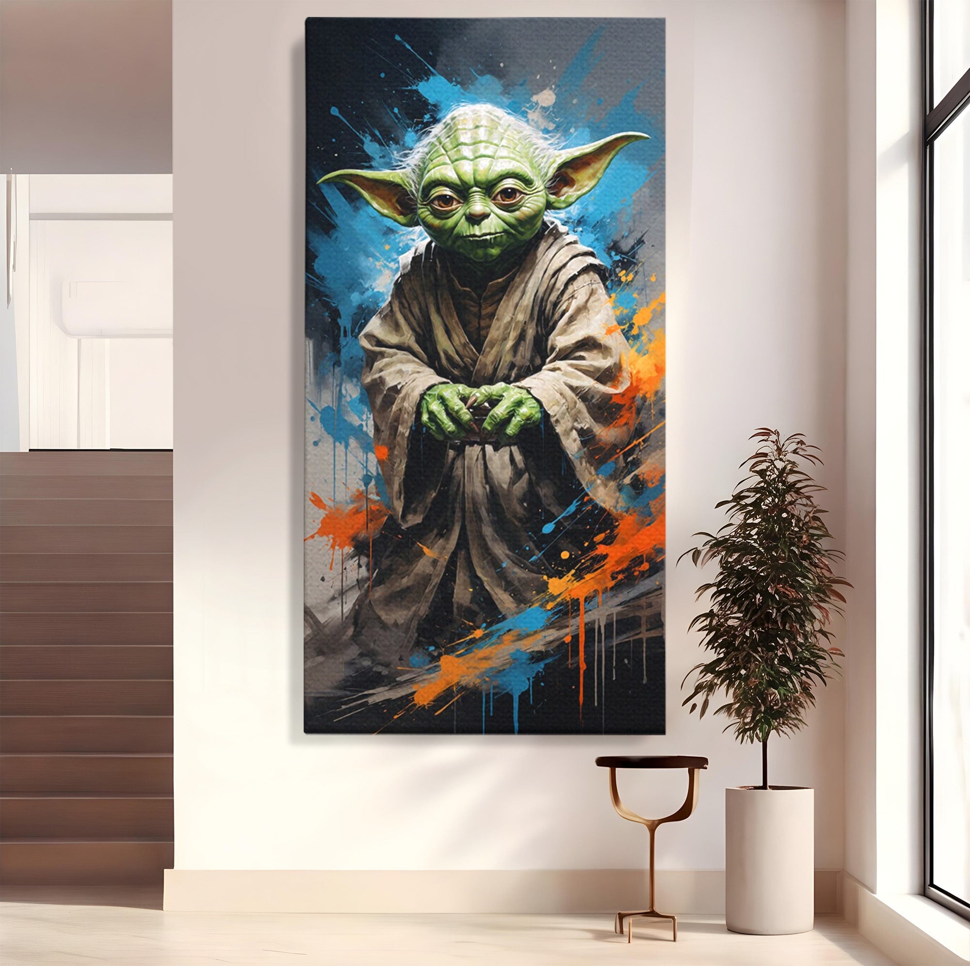 Tablou Canvas Premium LuxCanva® PI1220, Maestrul Jedi, Star Wars, Filme, Science Fiction, Living, Personaj, Arta, Culori Vibrante