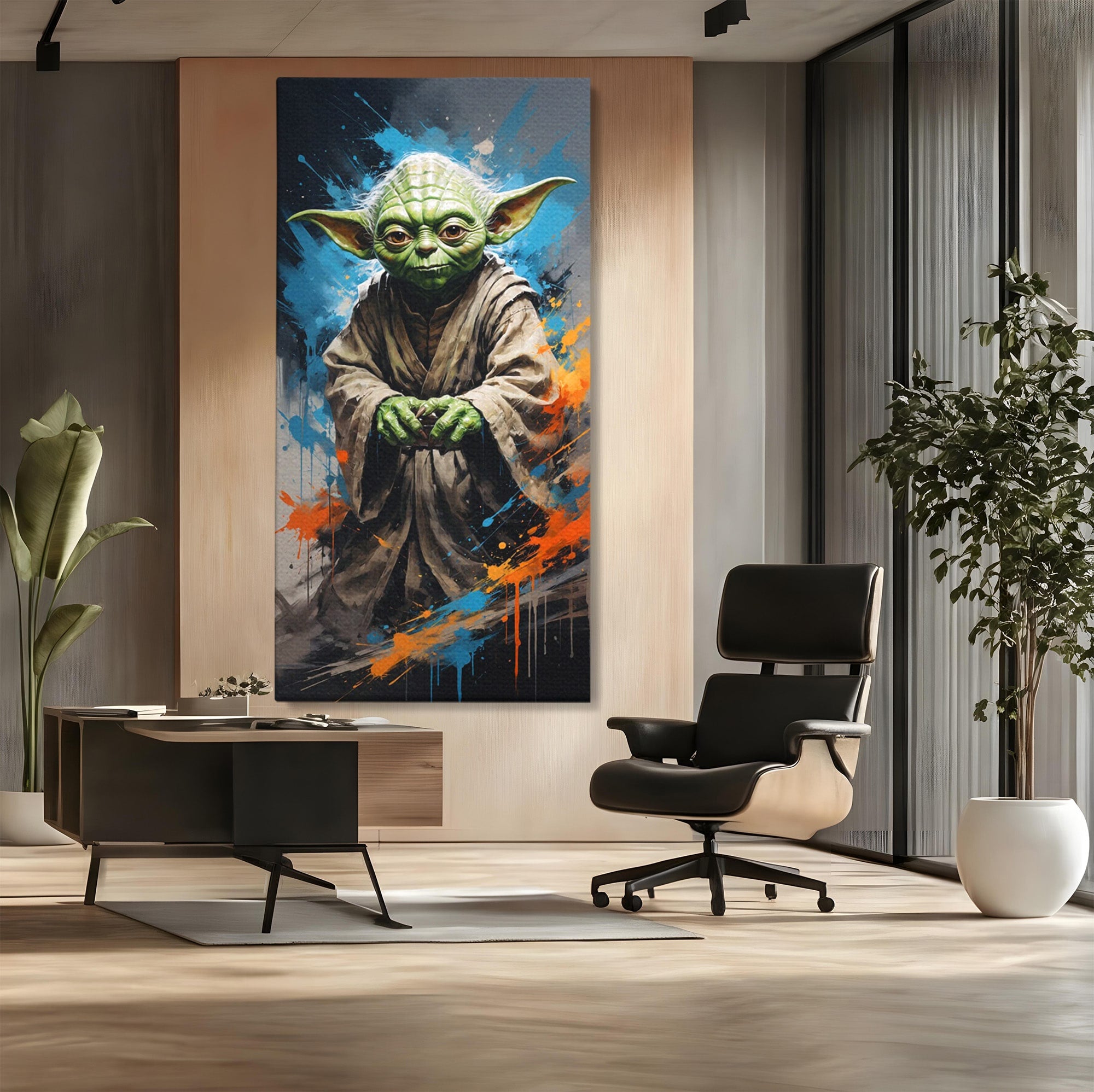 Tablou Canvas Premium LuxCanva® PI1220, Maestrul Jedi, Star Wars, Filme, Science Fiction, Living, Personaj, Arta, Culori Vibrante