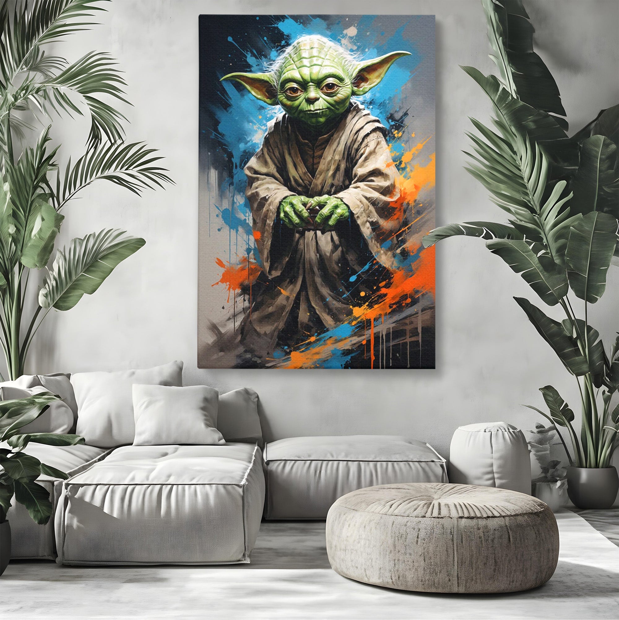 Tablou Canvas Premium LuxCanva® PI1220, Maestrul Jedi, Star Wars, Filme, Science Fiction, Living, Personaj, Arta, Culori Vibrante