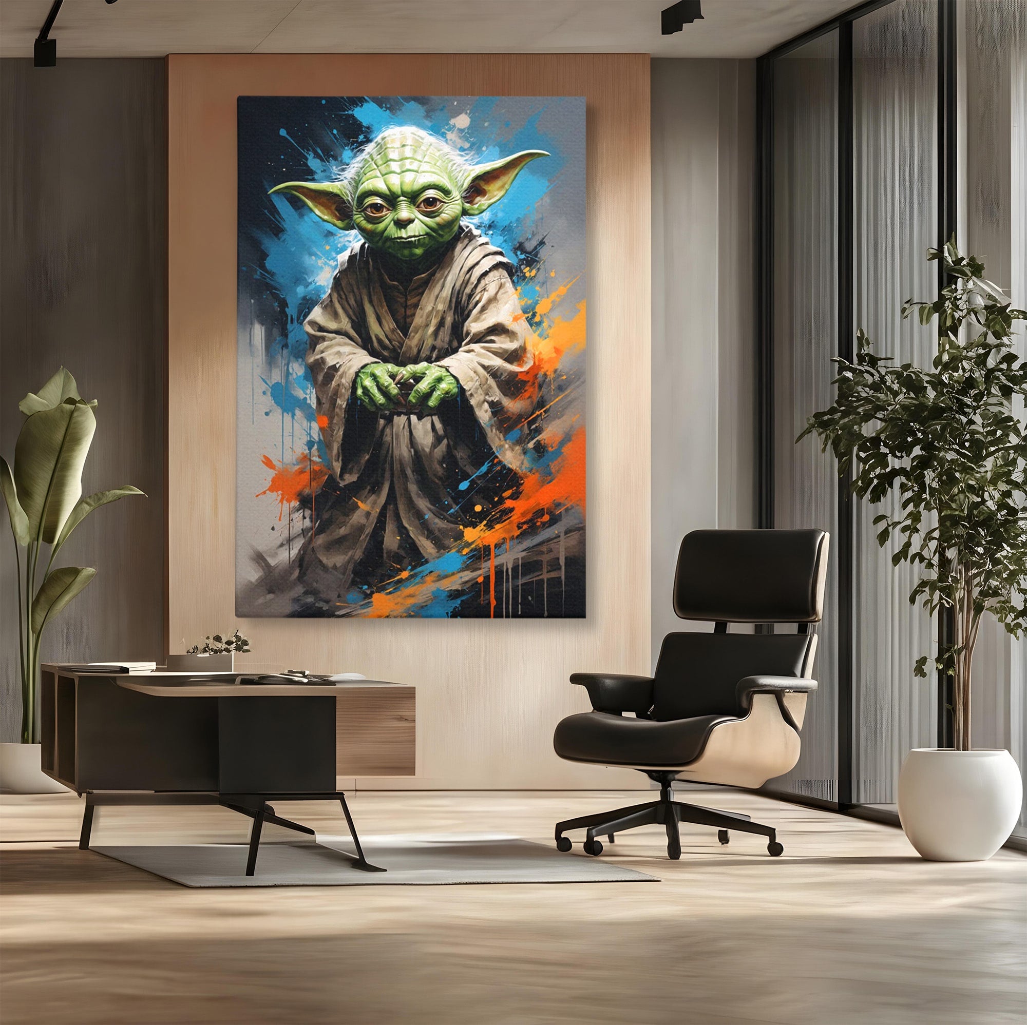 Tablou Canvas Premium LuxCanva® PI1220, Maestrul Jedi, Star Wars, Filme, Science Fiction, Living, Personaj, Arta, Culori Vibrante