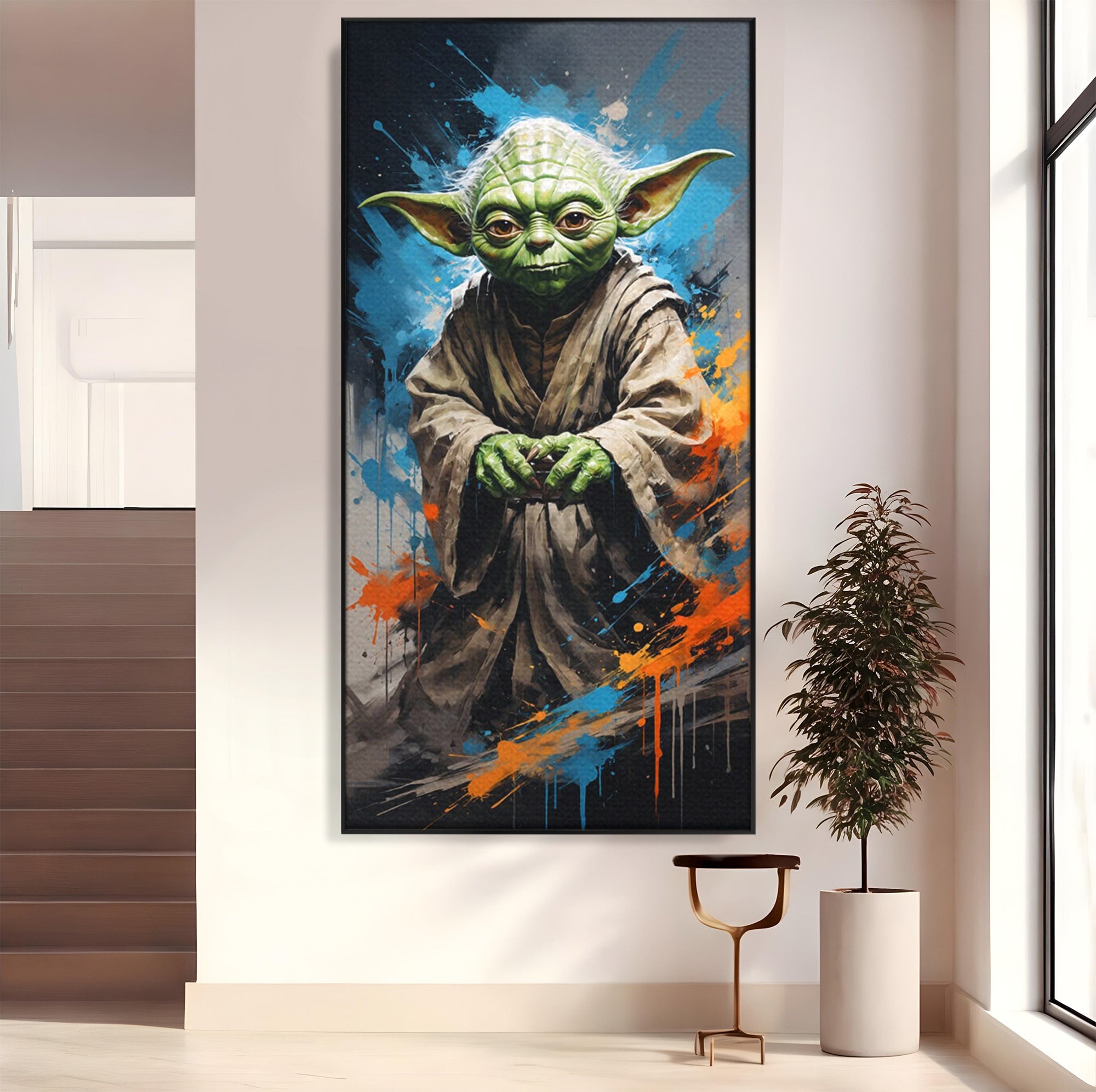 Tablou Canvas Premium LuxCanva® PI1220, Maestrul Jedi, Star Wars, Filme, Science Fiction, Living, Personaj, Arta, Culori Vibrante