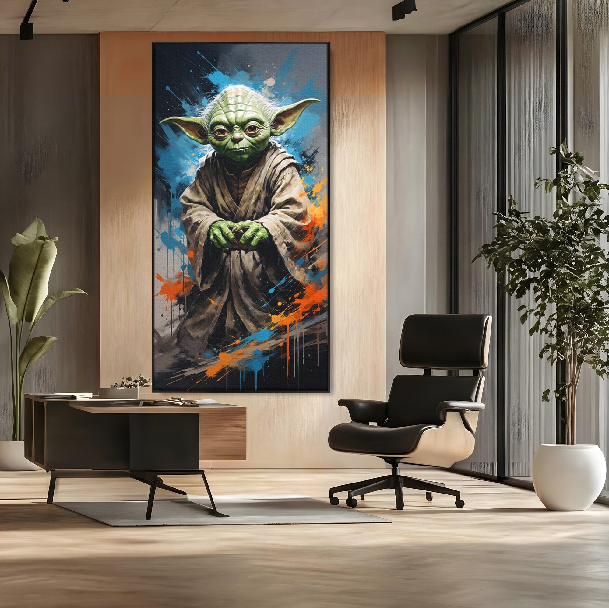 Tablou Canvas Premium LuxCanva® PI1220, Maestrul Jedi, Star Wars, Filme, Science Fiction, Living, Personaj, Arta, Culori Vibrante