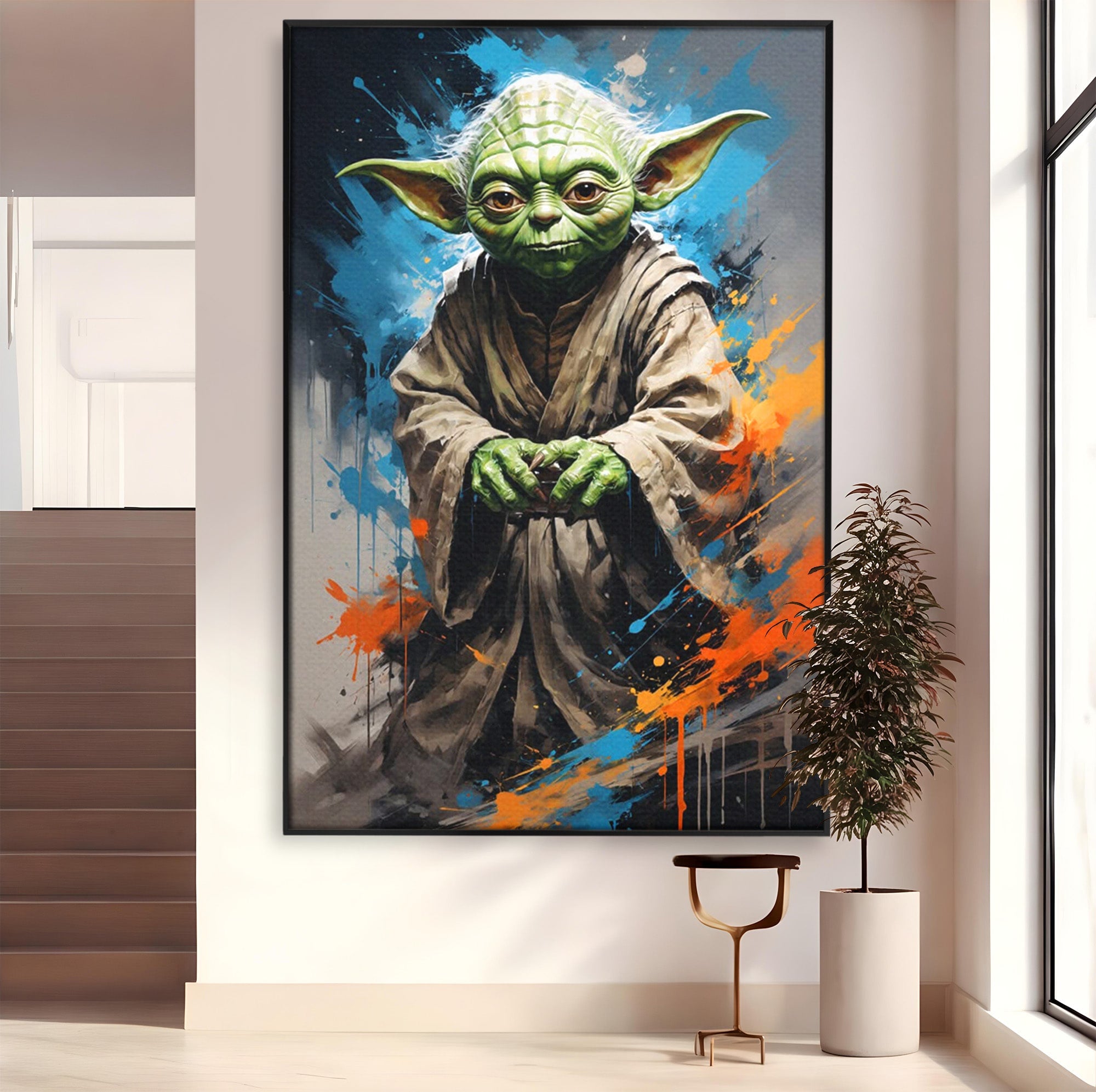 Tablou Canvas Premium LuxCanva® PI1220, Maestrul Jedi, Star Wars, Filme, Science Fiction, Living, Personaj, Arta, Culori Vibrante
