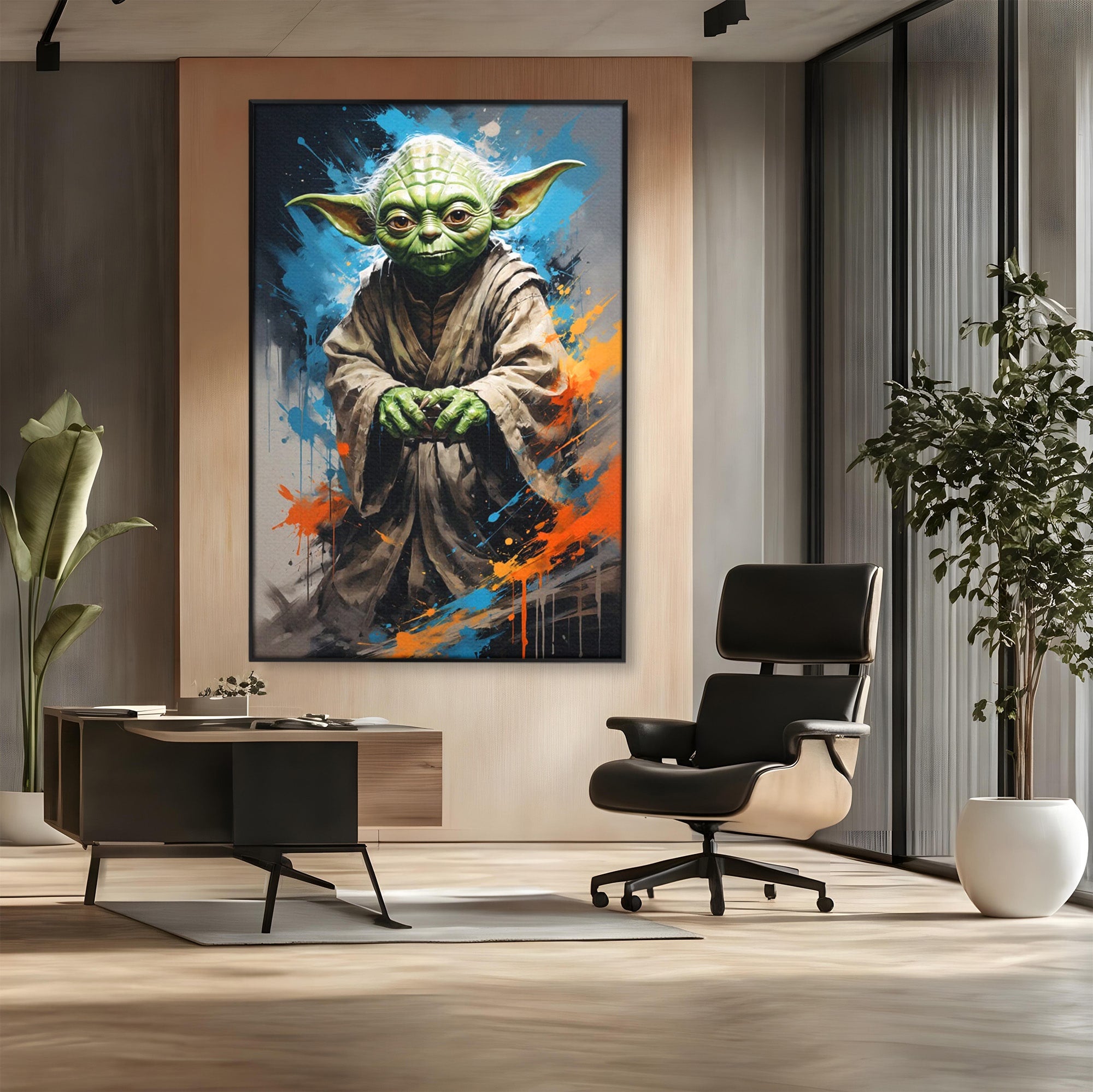 Tablou Canvas Premium LuxCanva® PI1220, Maestrul Jedi, Star Wars, Filme, Science Fiction, Living, Personaj, Arta, Culori Vibrante