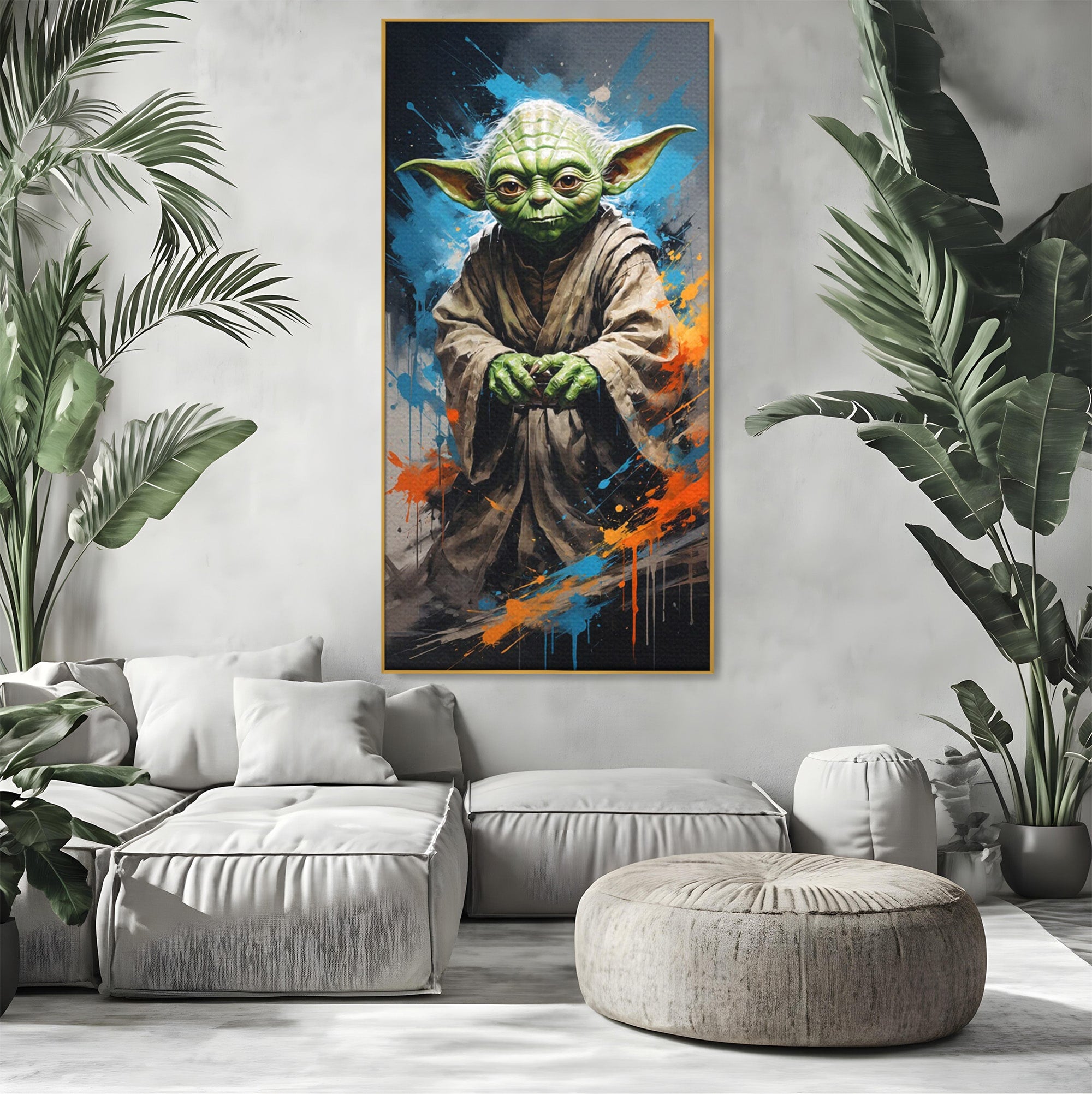 Tablou Canvas Premium LuxCanva® PI1220, Maestrul Jedi, Star Wars, Filme, Science Fiction, Living, Personaj, Arta, Culori Vibrante