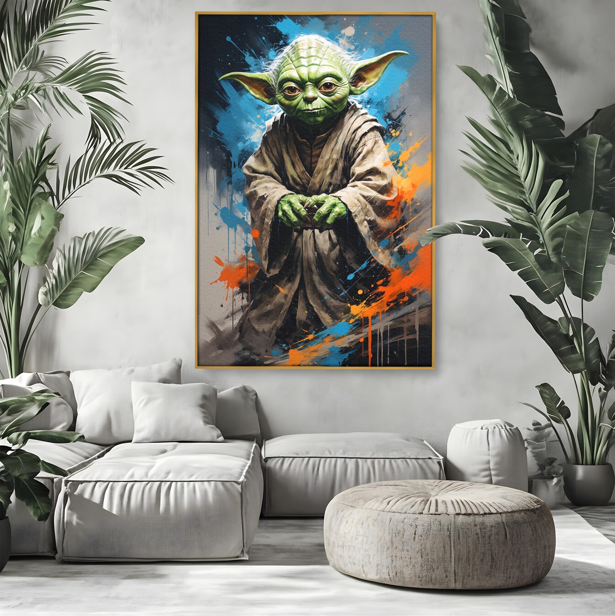 Tablou Canvas Premium LuxCanva® PI1220, Maestrul Jedi, Star Wars, Filme, Science Fiction, Living, Personaj, Arta, Culori Vibrante