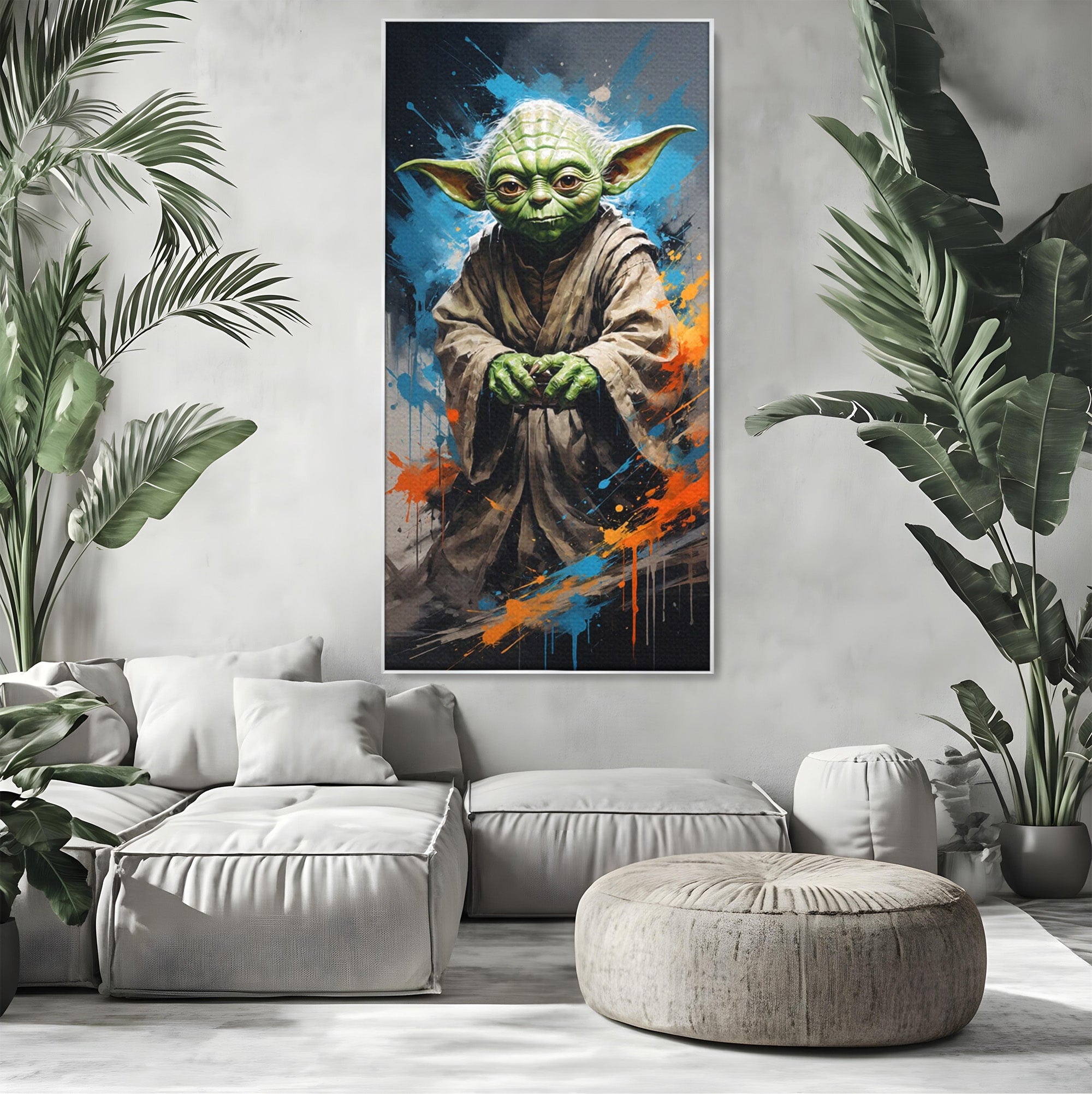 Tablou Canvas Premium LuxCanva® PI1220, Maestrul Jedi, Star Wars, Filme, Science Fiction, Living, Personaj, Arta, Culori Vibrante