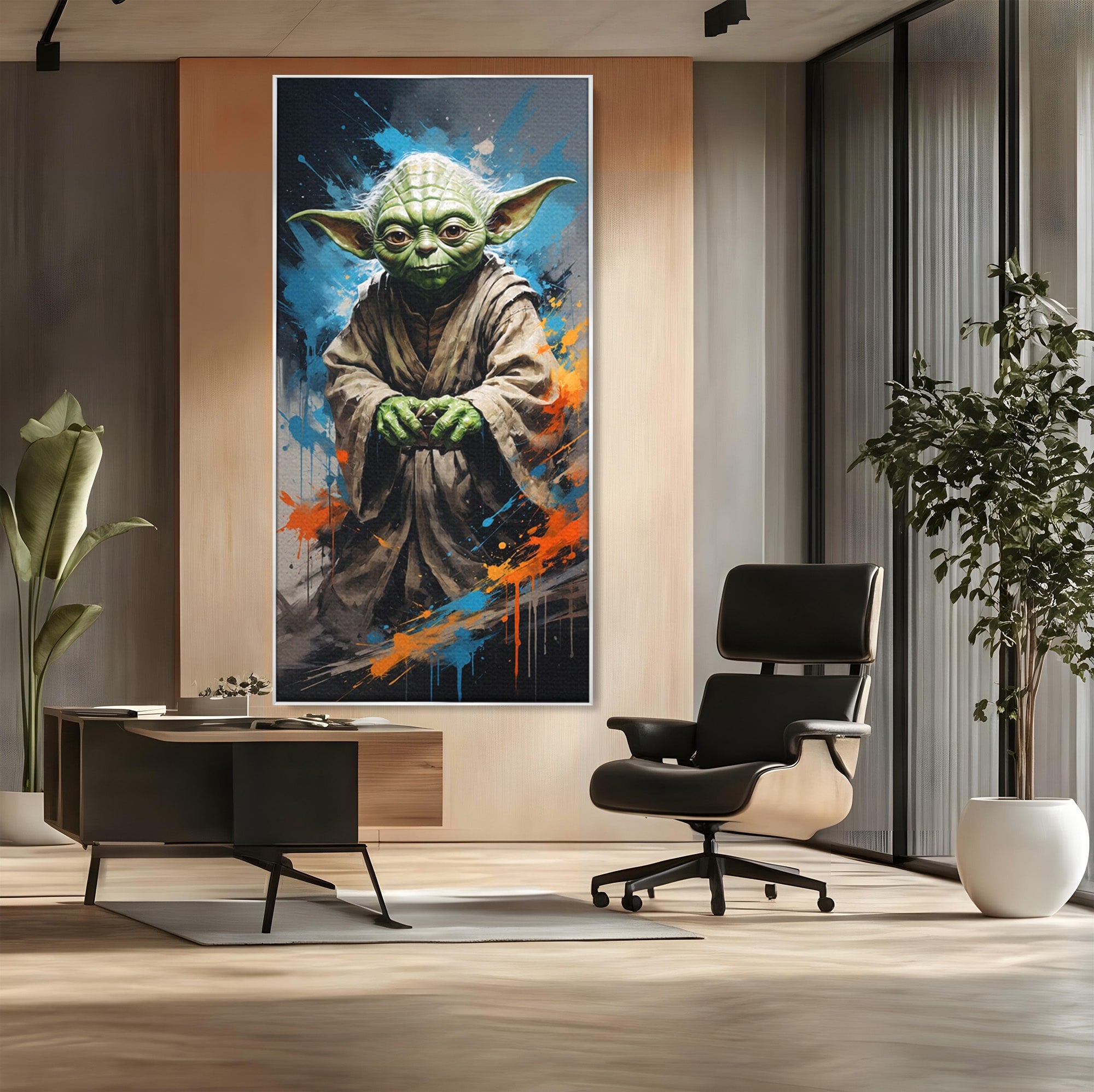 Tablou Canvas Premium LuxCanva® PI1220, Maestrul Jedi, Star Wars, Filme, Science Fiction, Living, Personaj, Arta, Culori Vibrante