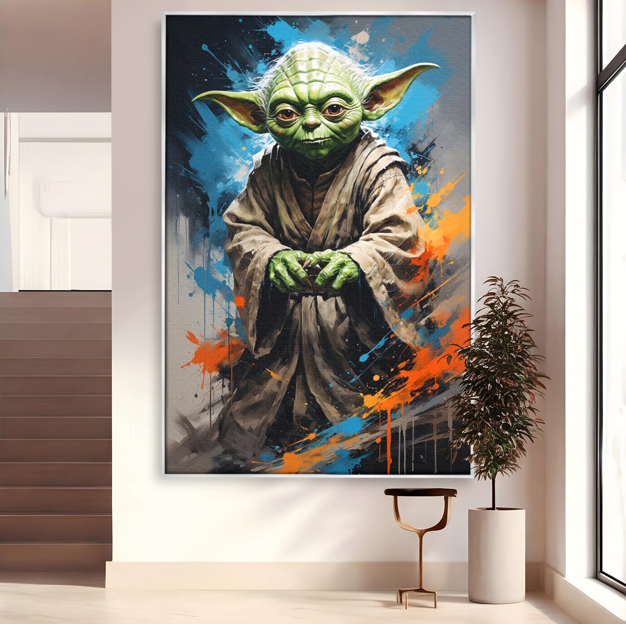 Tablou Canvas Premium LuxCanva® PI1220, Maestrul Jedi, Star Wars, Filme, Science Fiction, Living, Personaj, Arta, Culori Vibrante