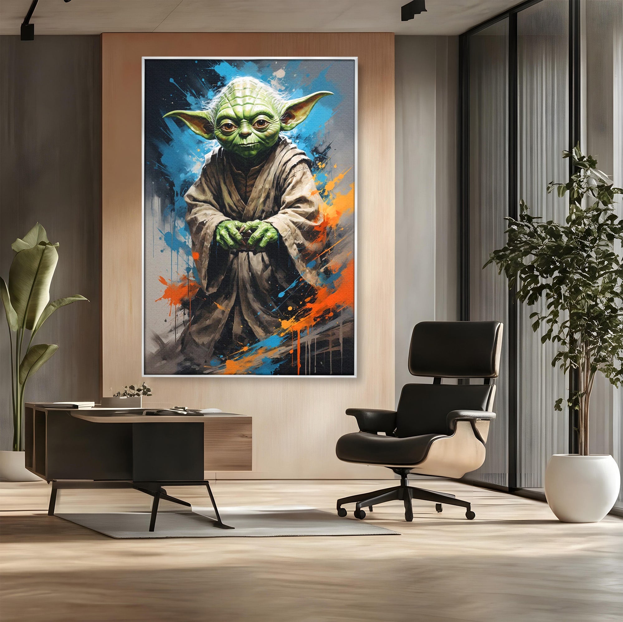 Tablou Canvas Premium LuxCanva® PI1220, Maestrul Jedi, Star Wars, Filme, Science Fiction, Living, Personaj, Arta, Culori Vibrante