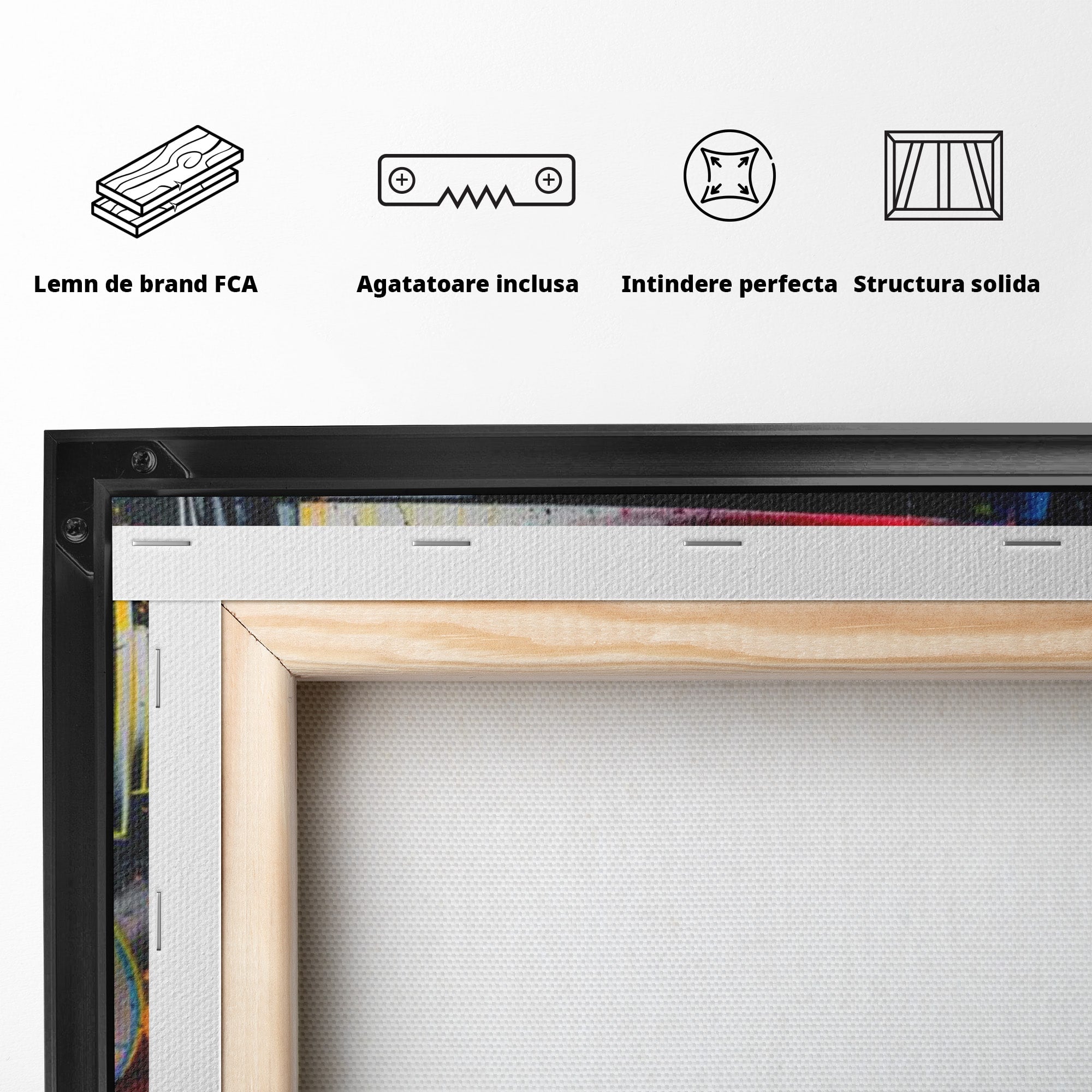 Tablou Canvas Premium LuxCanva® PI1222, Soldat Galactic Urban, Star, Wars, Graffiti, Living, Culori Intense, Culori Vibrante