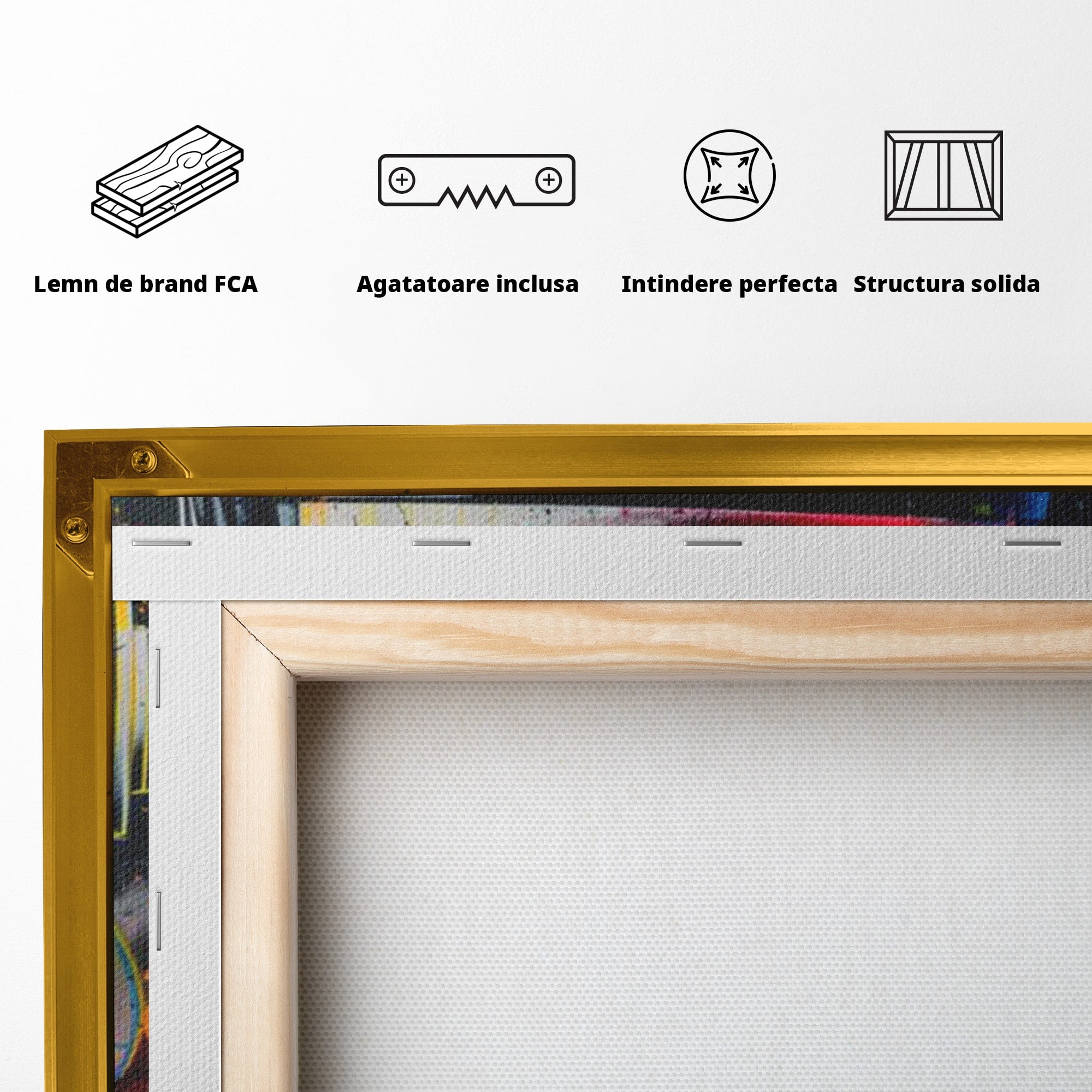 Tablou Canvas Premium LuxCanva® PI1222, Soldat Galactic Urban, Star, Wars, Graffiti, Living, Culori Intense, Culori Vibrante