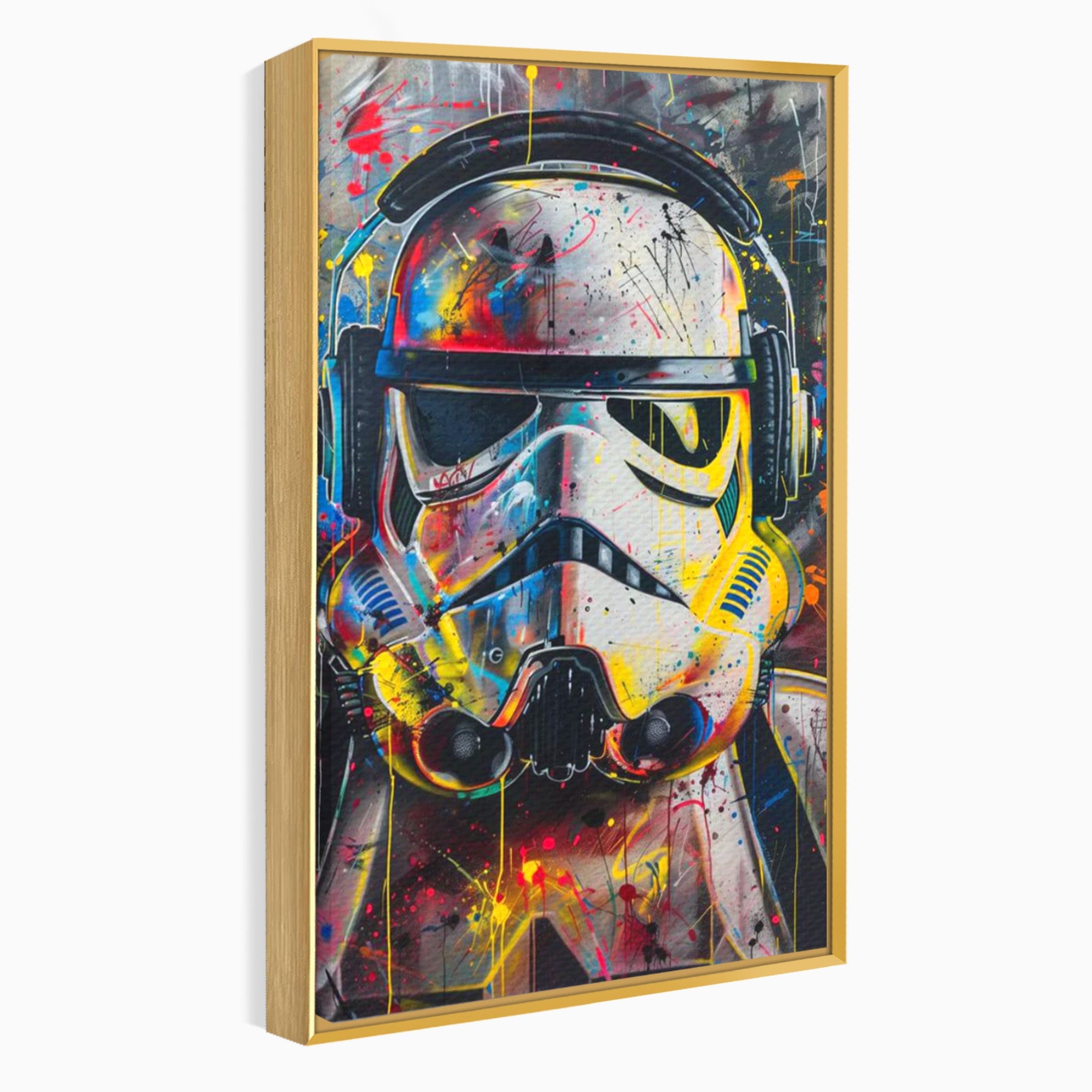 Tablou Canvas Premium LuxCanva® PI1222, Soldat Galactic Urban, Star, Wars, Graffiti, Living, Culori Intense, Culori Vibrante