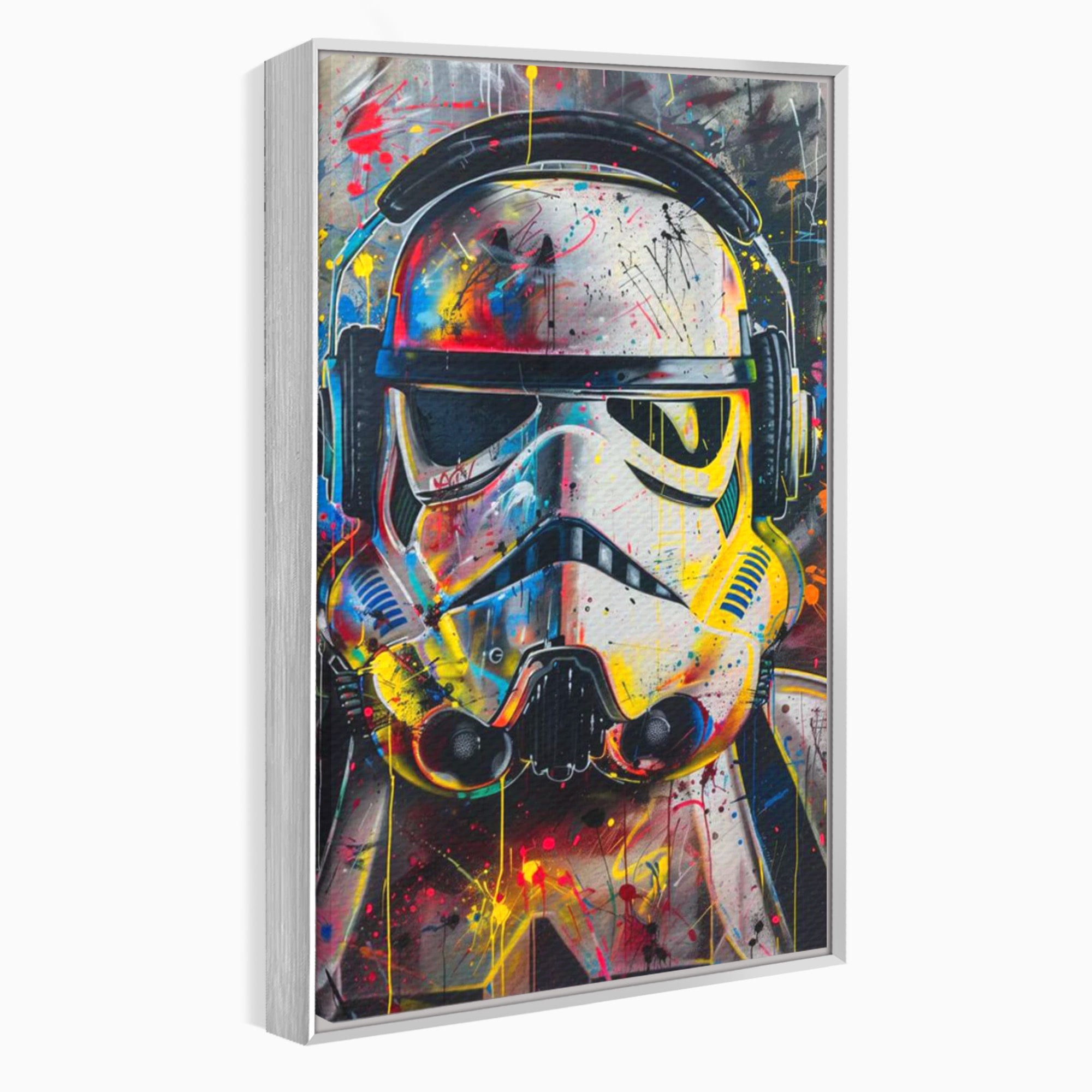 Tablou Canvas Premium LuxCanva® PI1222, Soldat Galactic Urban, Star, Wars, Graffiti, Living, Culori Intense, Culori Vibrante
