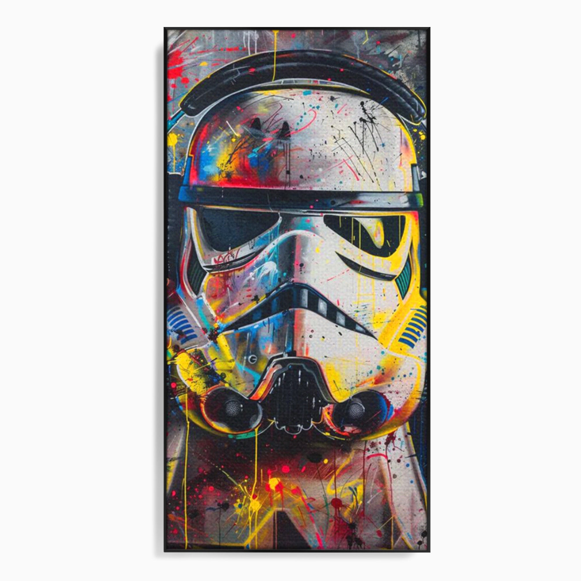 Tablou Canvas Premium LuxCanva® PI1222, Soldat Galactic Urban, Star, Wars, Graffiti, Living, Culori Intense, Culori Vibrante