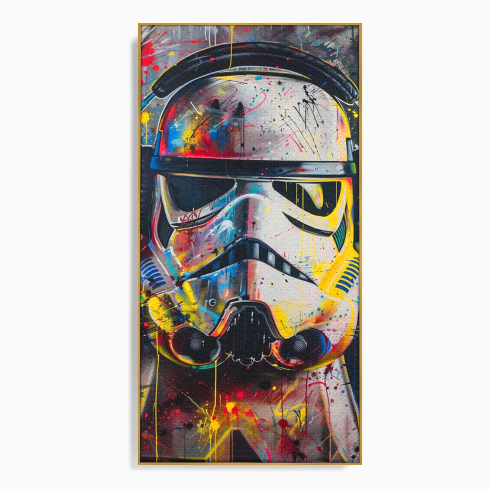 Tablou Canvas Premium LuxCanva® PI1222, Soldat Galactic Urban, Star, Wars, Graffiti, Living, Culori Intense, Culori Vibrante
