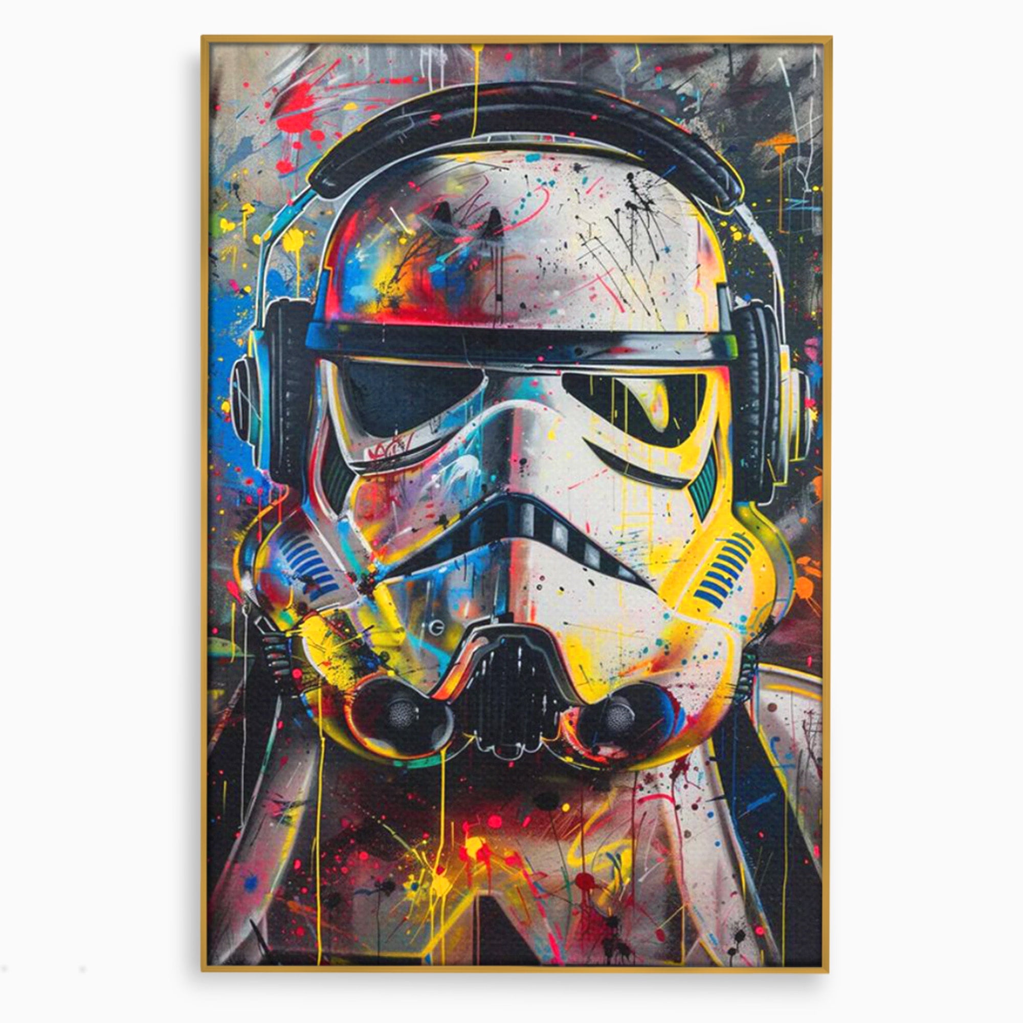 Tablou Canvas Premium LuxCanva® PI1222, Soldat Galactic Urban, Star, Wars, Graffiti, Living, Culori Intense, Culori Vibrante
