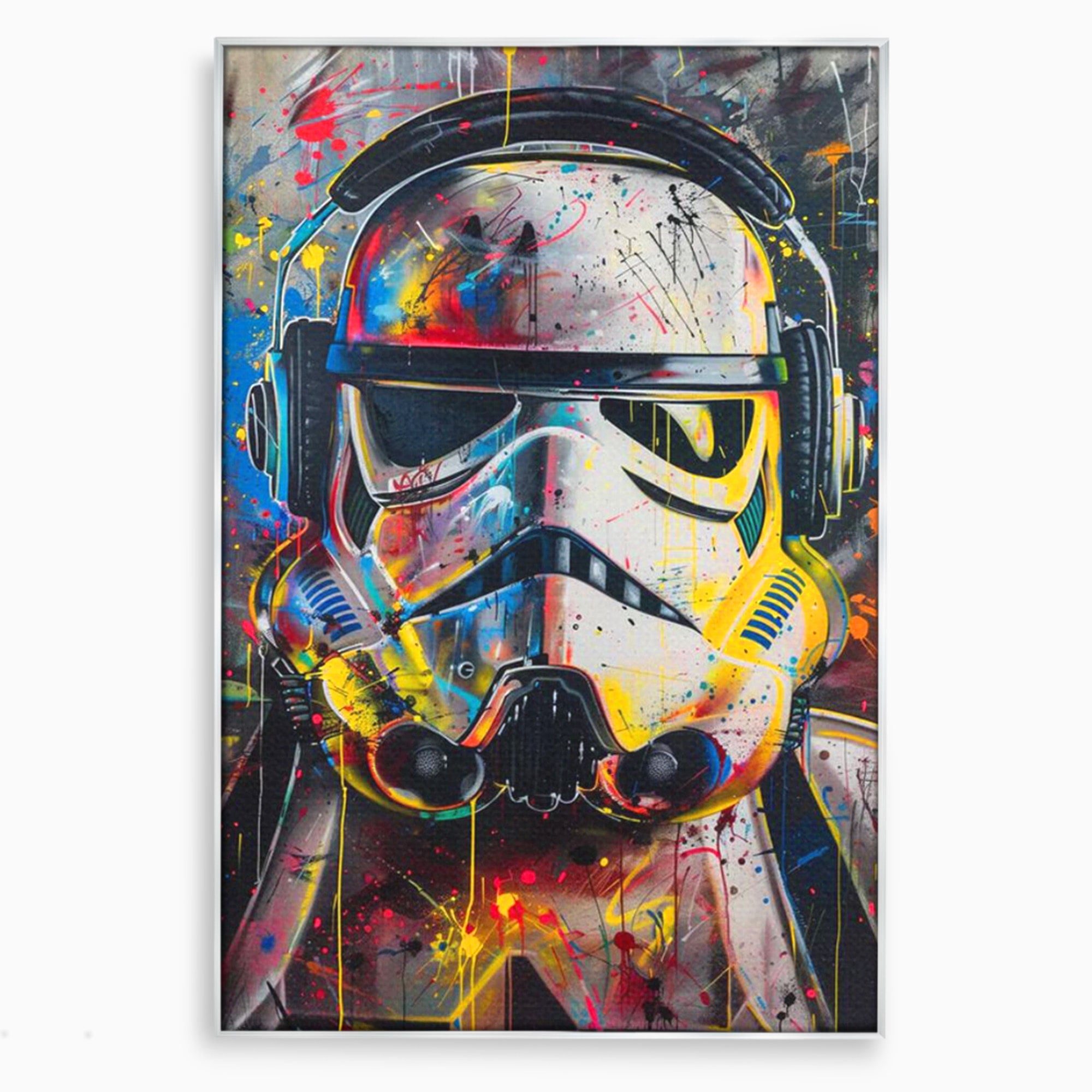Tablou Canvas Premium LuxCanva® PI1222, Soldat Galactic Urban, Star, Wars, Graffiti, Living, Culori Intense, Culori Vibrante